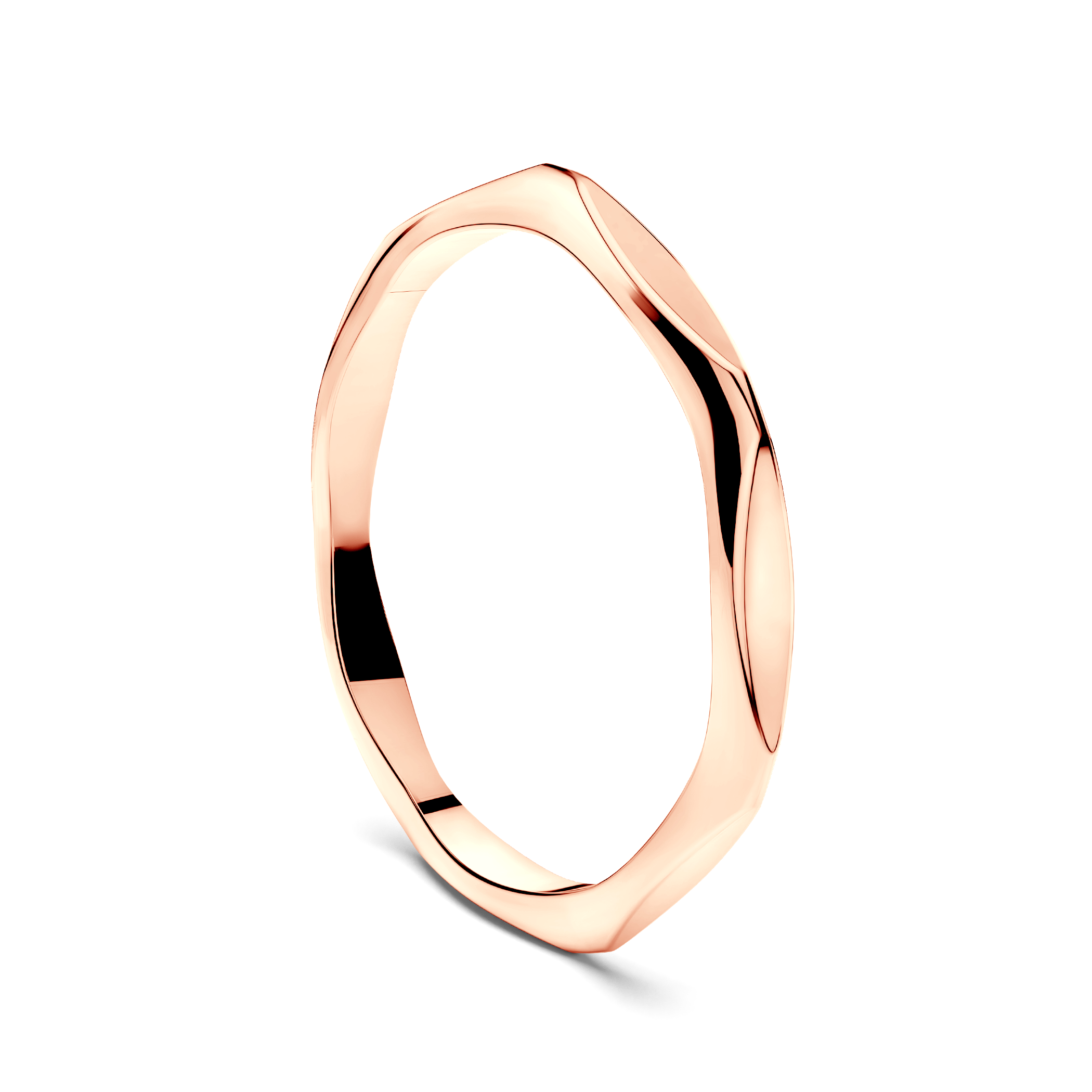 Obrączka partnerska Sign of Love®: różowe złoto, płaska, 1,9mm