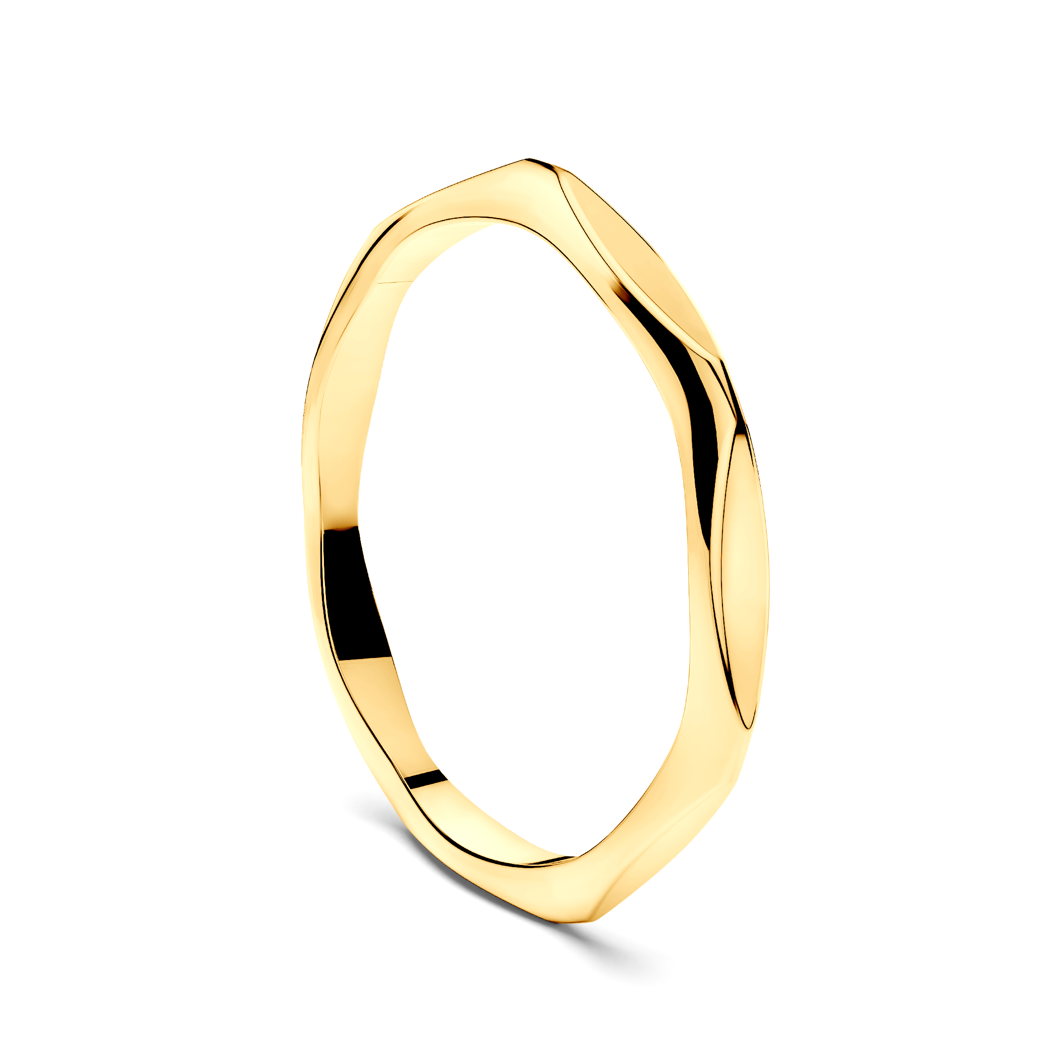 Obrączka partnerska Sign of Love®: złota, płaska, 1,9mm - 4