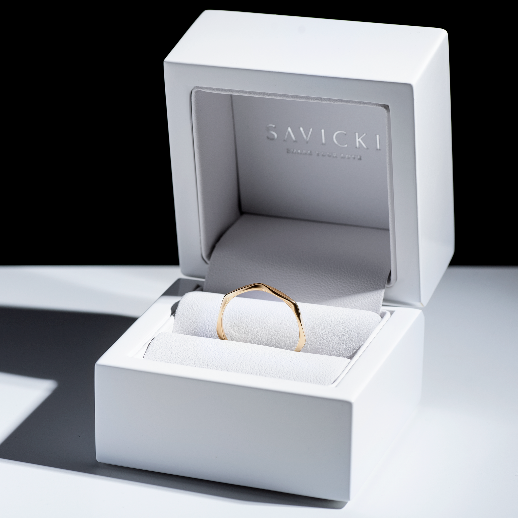 Obrączka partnerska Sign of Love®: złota, płaska, 1,9mm - 6