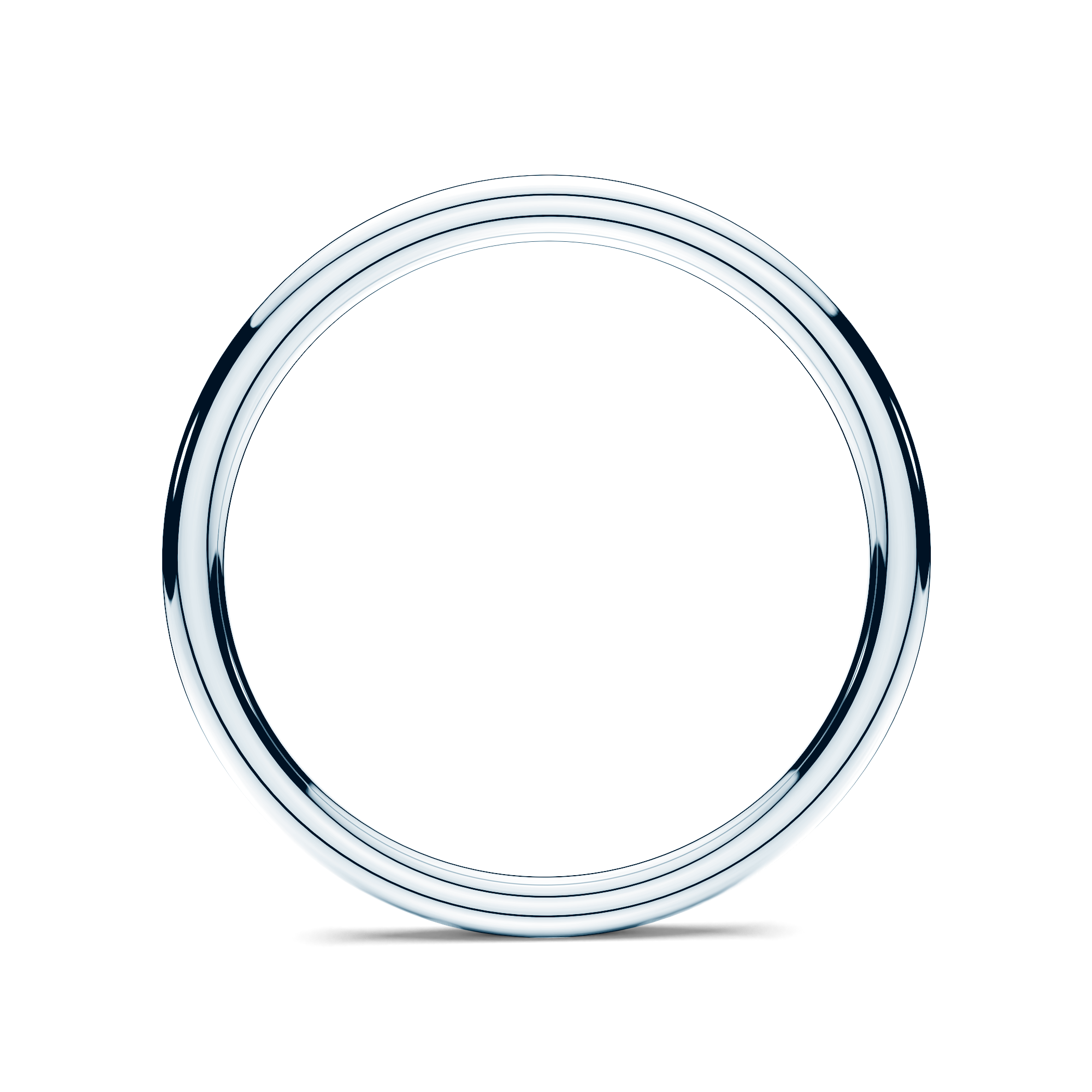 Obrączka partnerska Sign of Love®: białe złoto, okrągła, 1,7mm