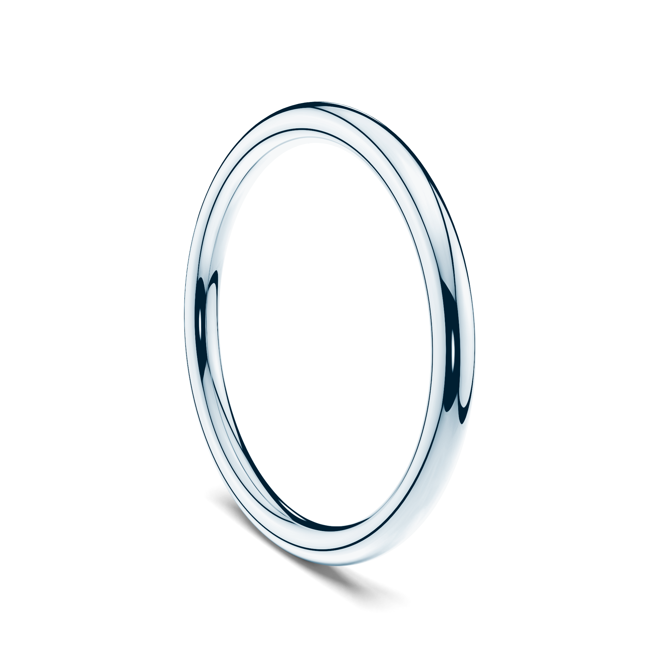 Obrączka partnerska Sign of Love®: białe złoto, okrągła, 1,7mm