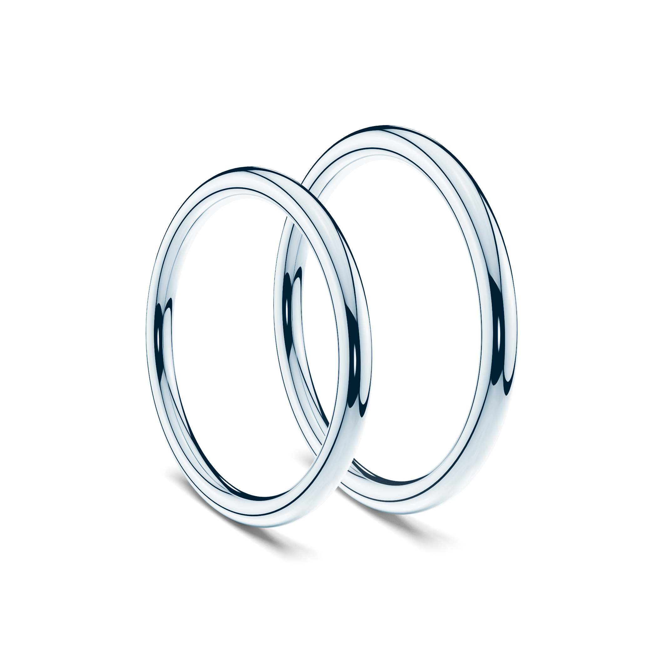 Partnerringe Sign of Love®: Weißgold, rund 1,7 mm