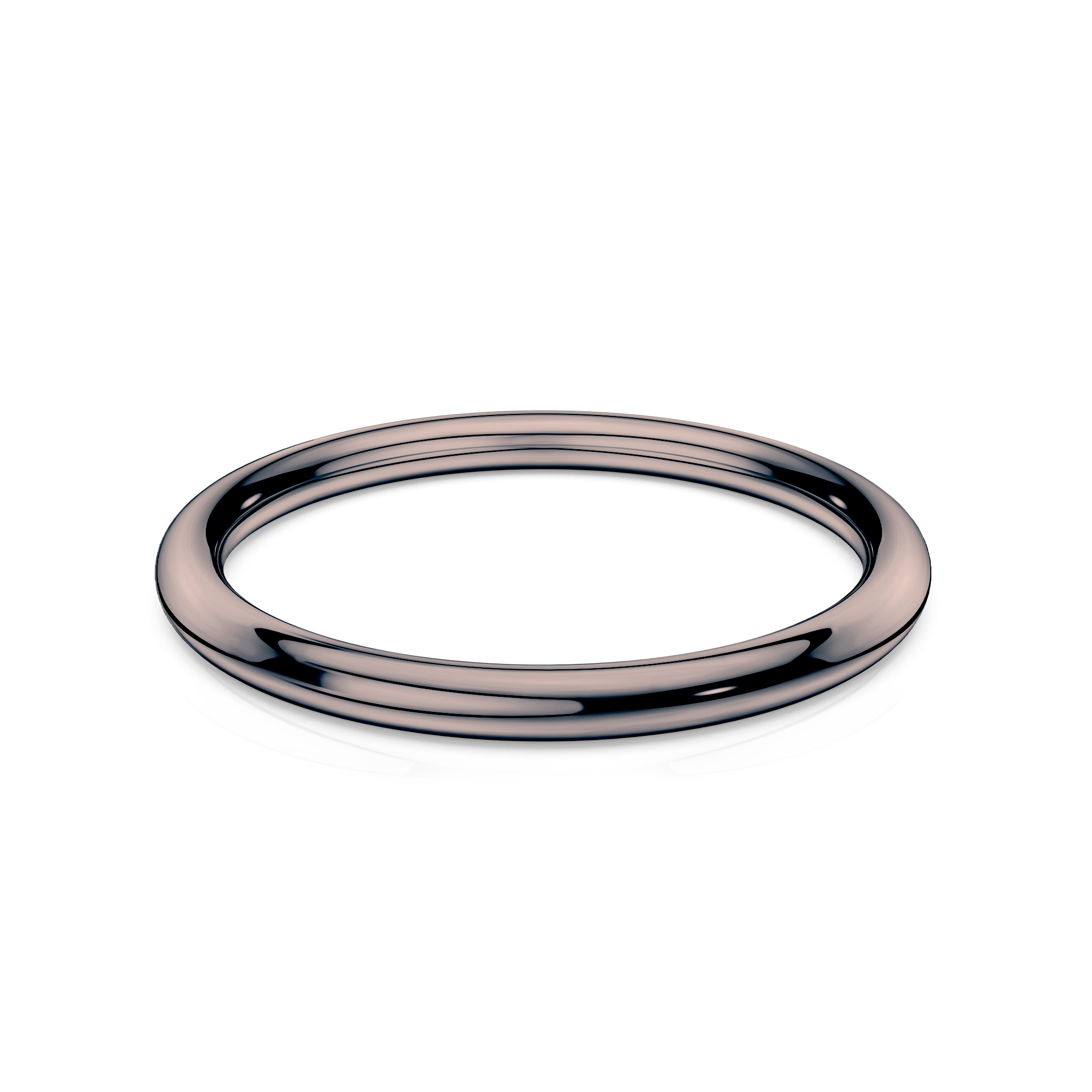 Obrączka partnerska Sign of Love®: czarne złoto, okrągła, 1,7mm