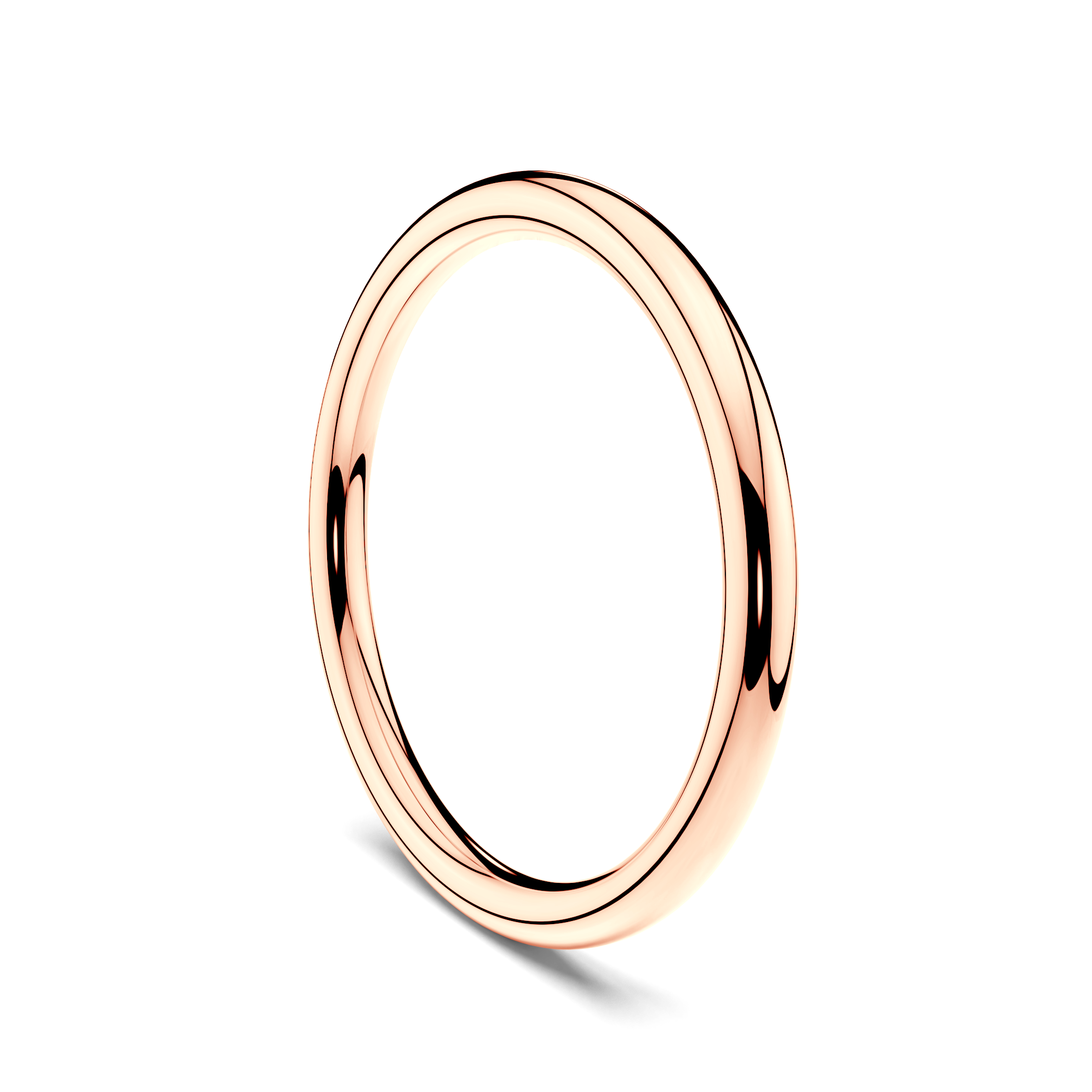 Obrączka partnerska Sign of Love®: różowe złoto, okrągła, 1,7mm