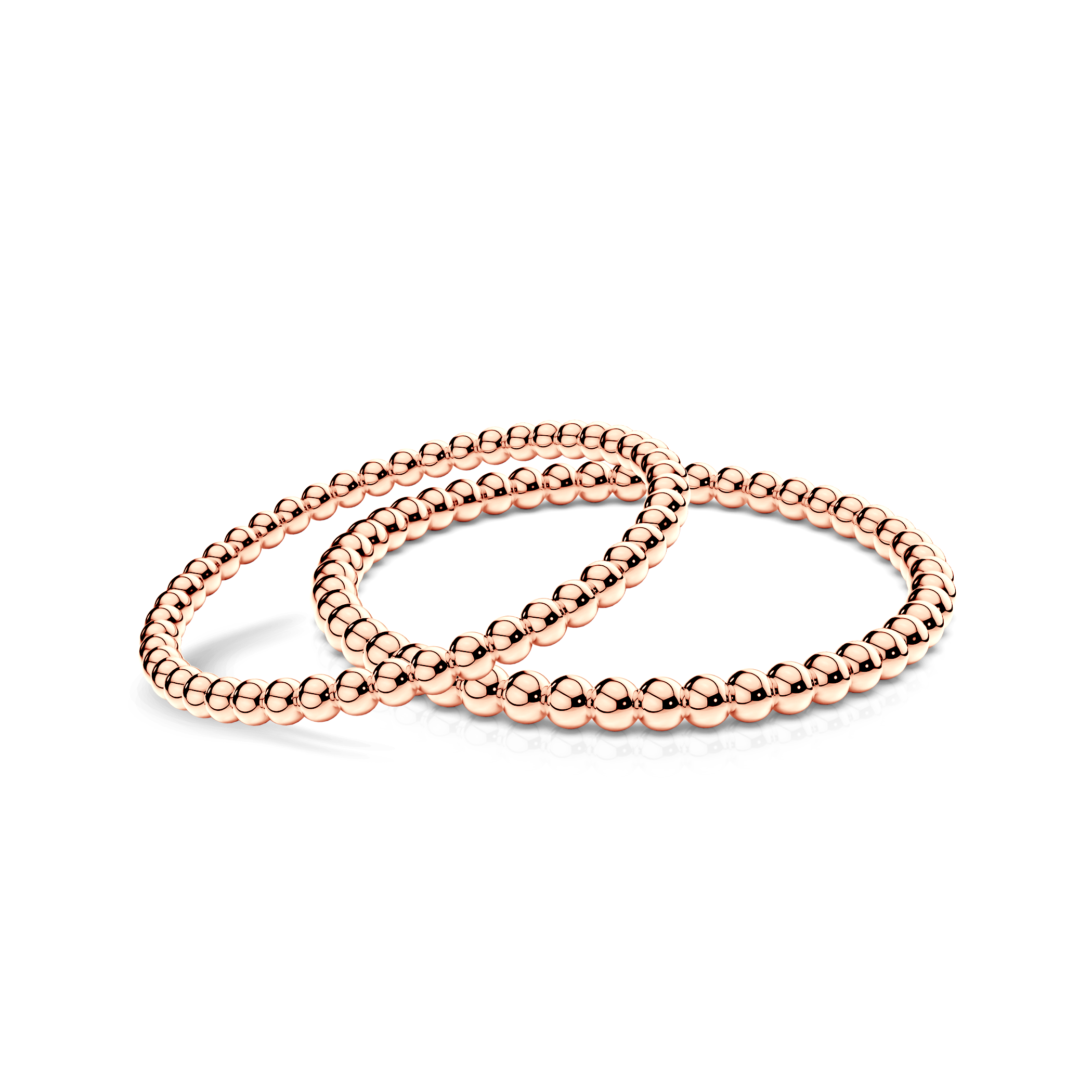 Obrączki partnerskie Sign of Love®: różowe złoto, okrągłe 1,3mm