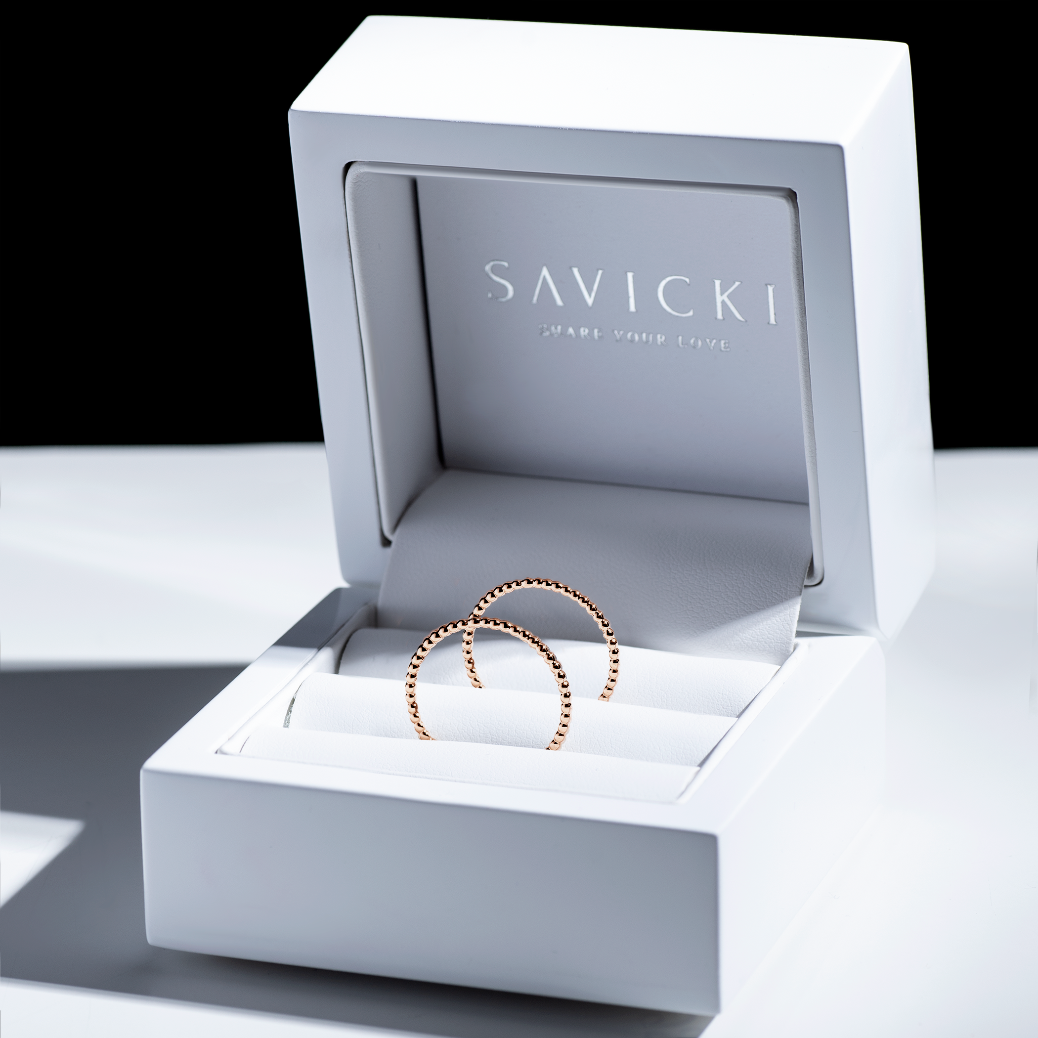 Partnerringe Sign of Love®: Roségold, rund 1,3 mm