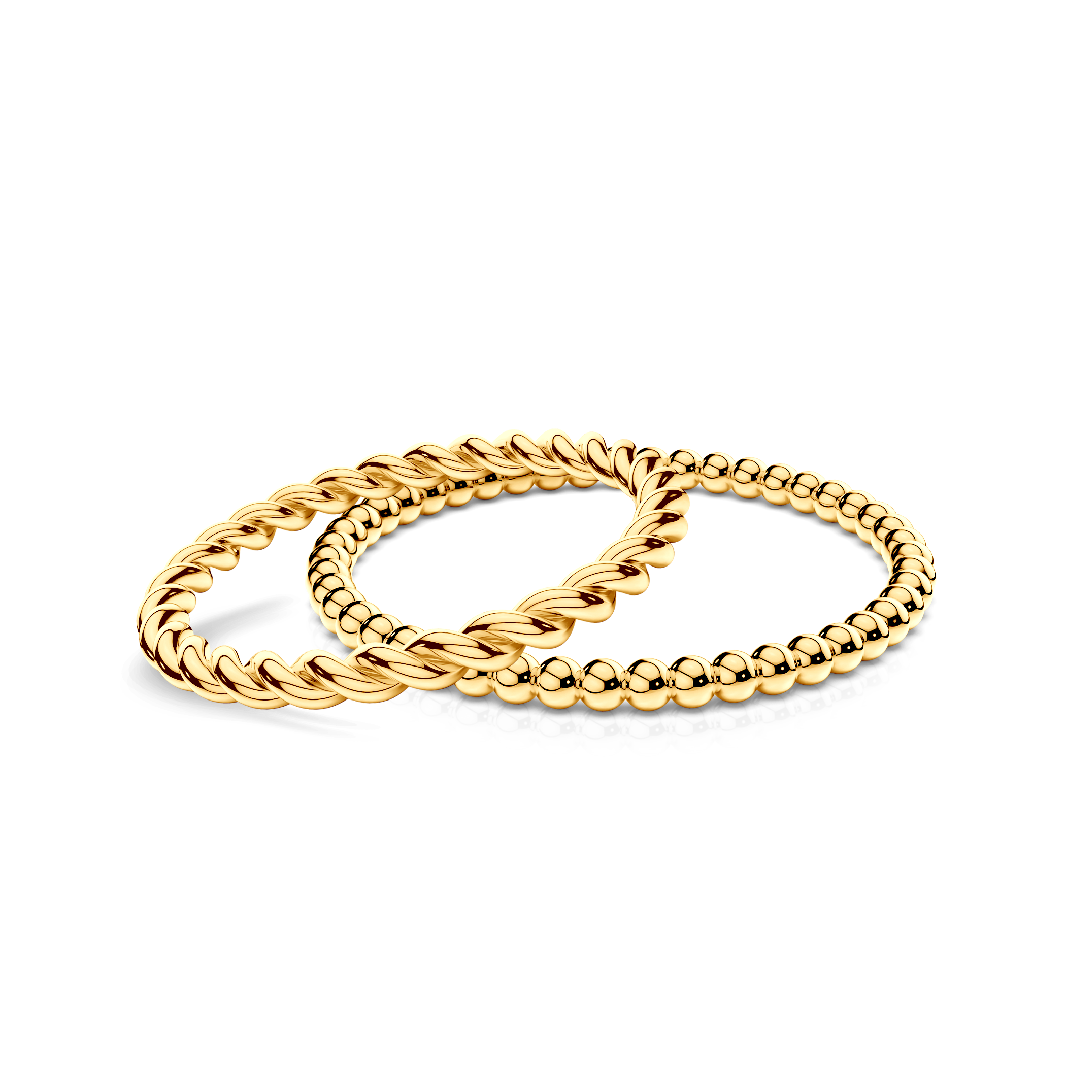 Obrączki partnerskie Sign of Love®: złote, okrągła 1,6mm i płaska 1,3mm