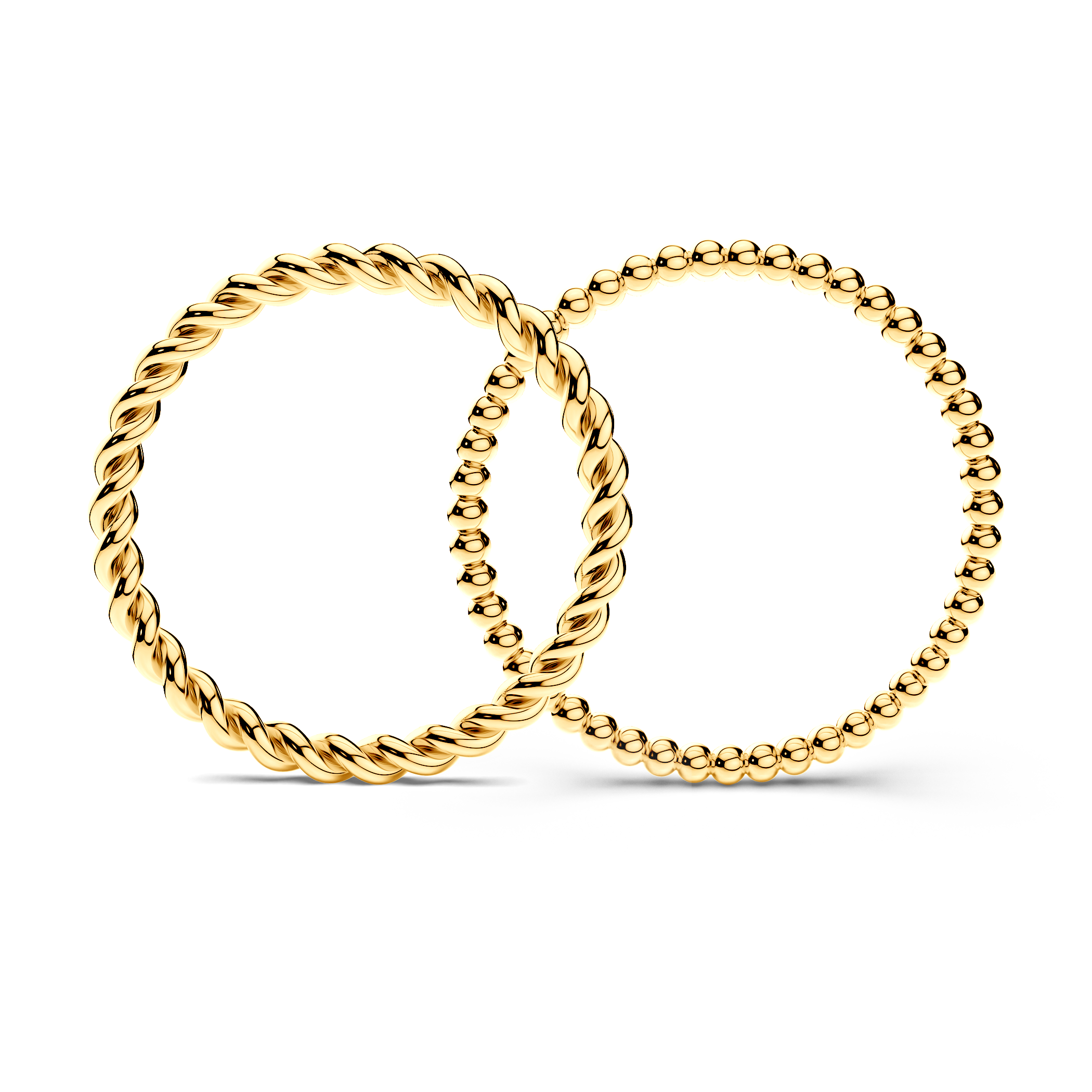 Obrączki partnerskie Sign of Love®: złote, okrągła 1,6mm i płaska 1,3mm