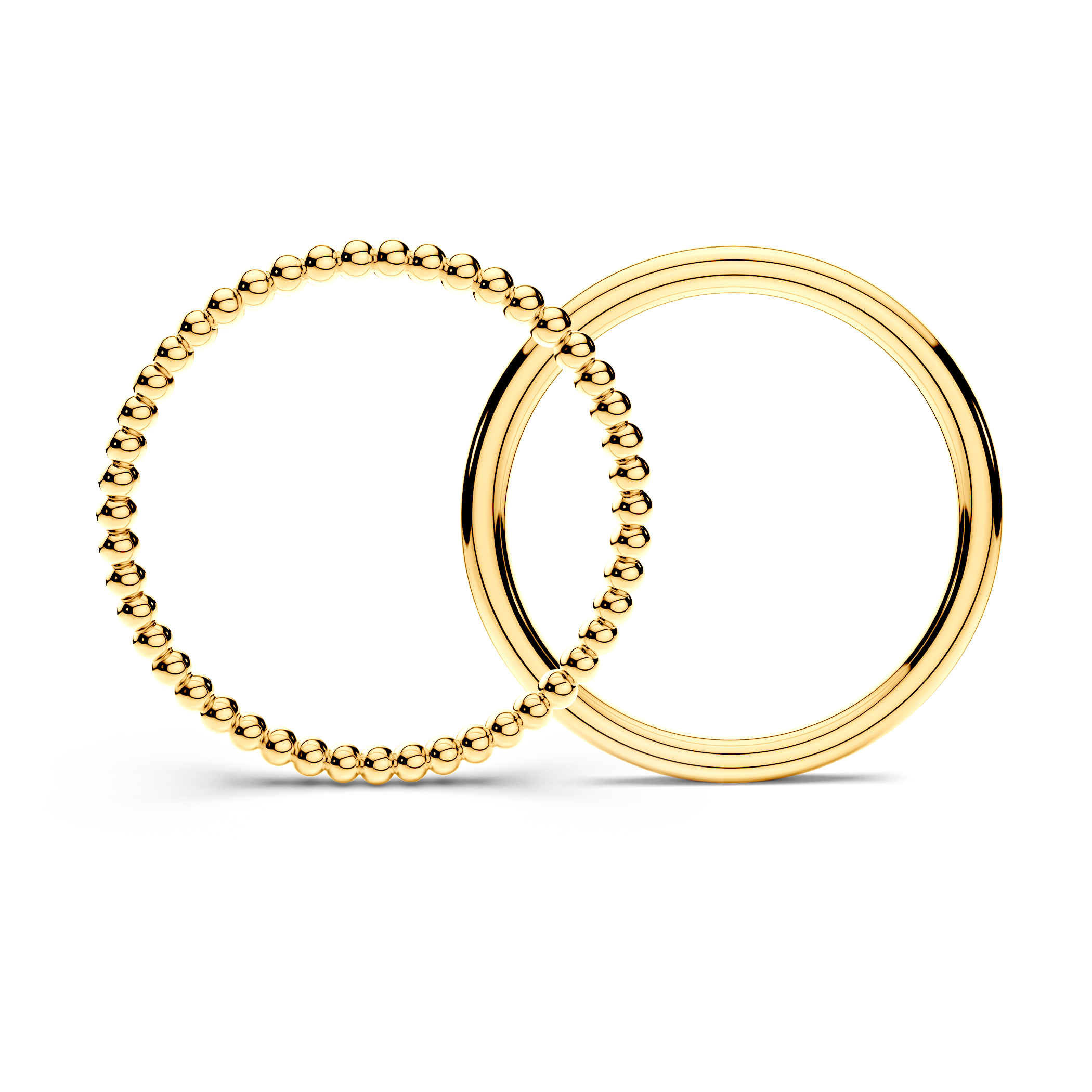 Obrączki partnerskie Sign of Love®: złote, okrągła 1,3mm i okrągła 1,7mm