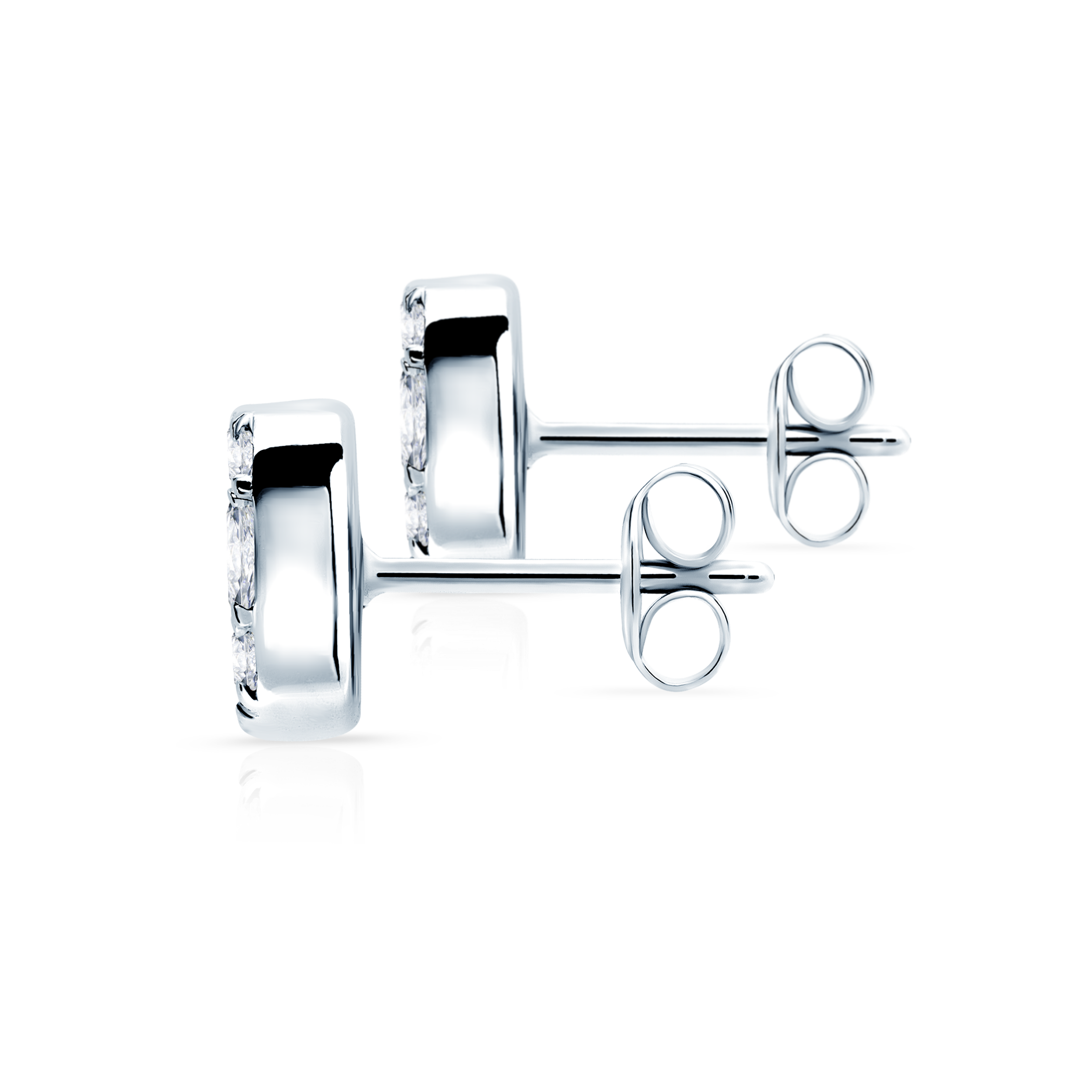 Kolczyki Savicki: białe złoto, diamenty