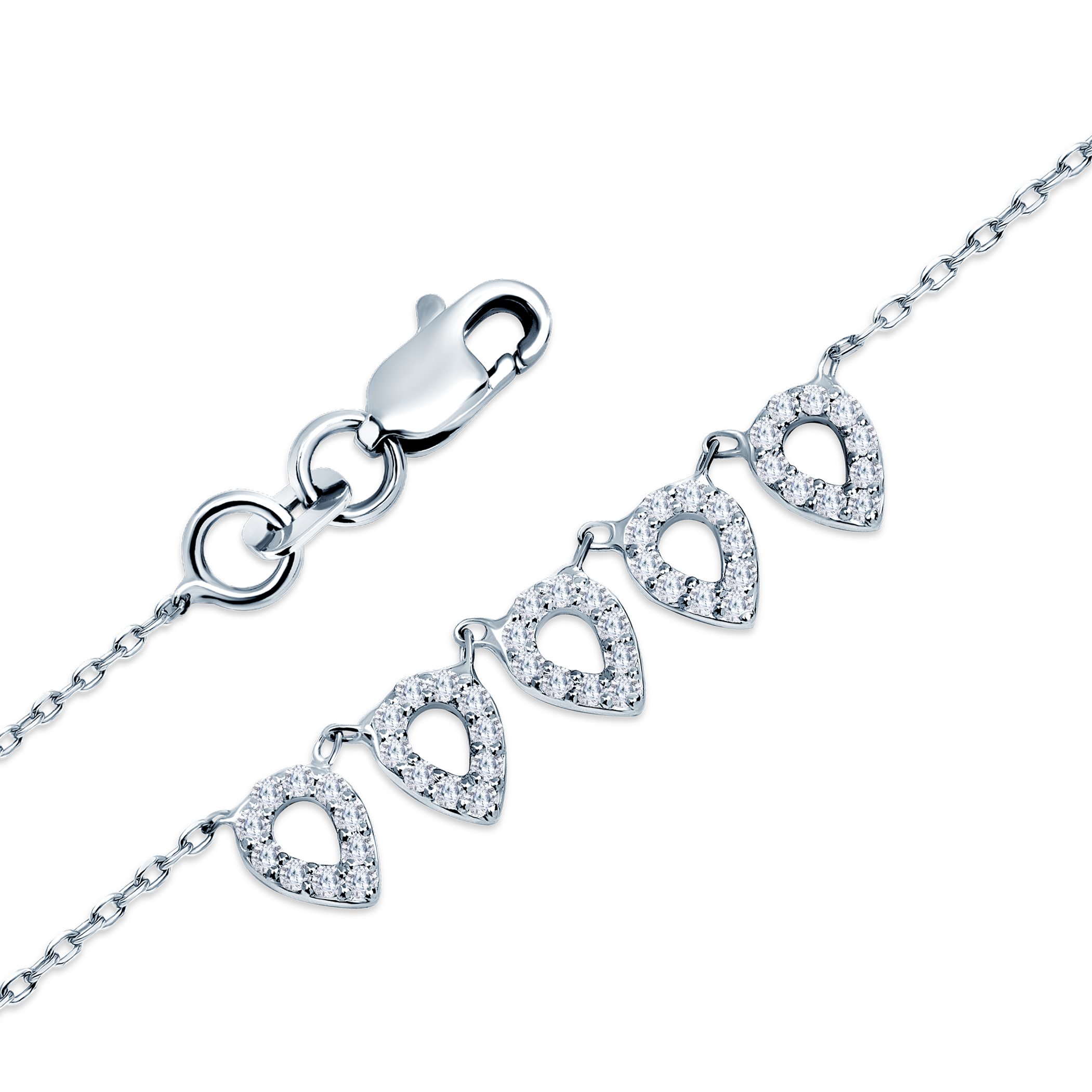 Naszyjnik Savicki: białe złoto, diamenty