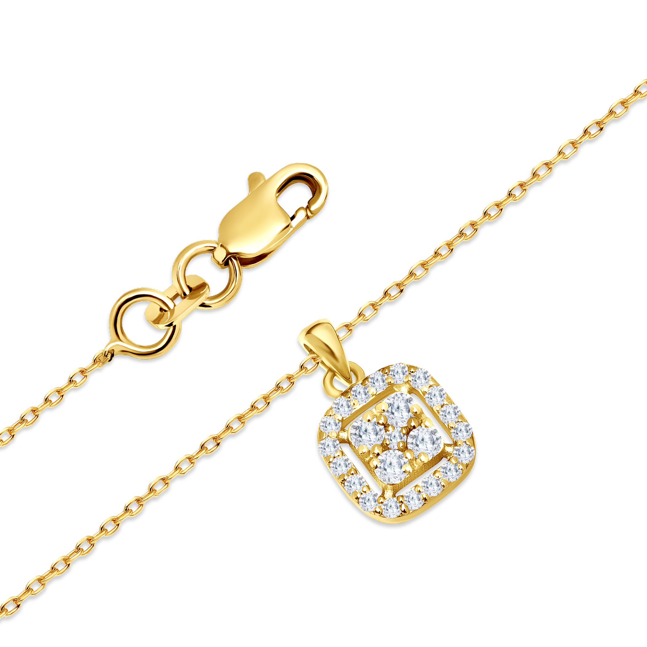 Naszyjnik Savicki: złoty, diamenty