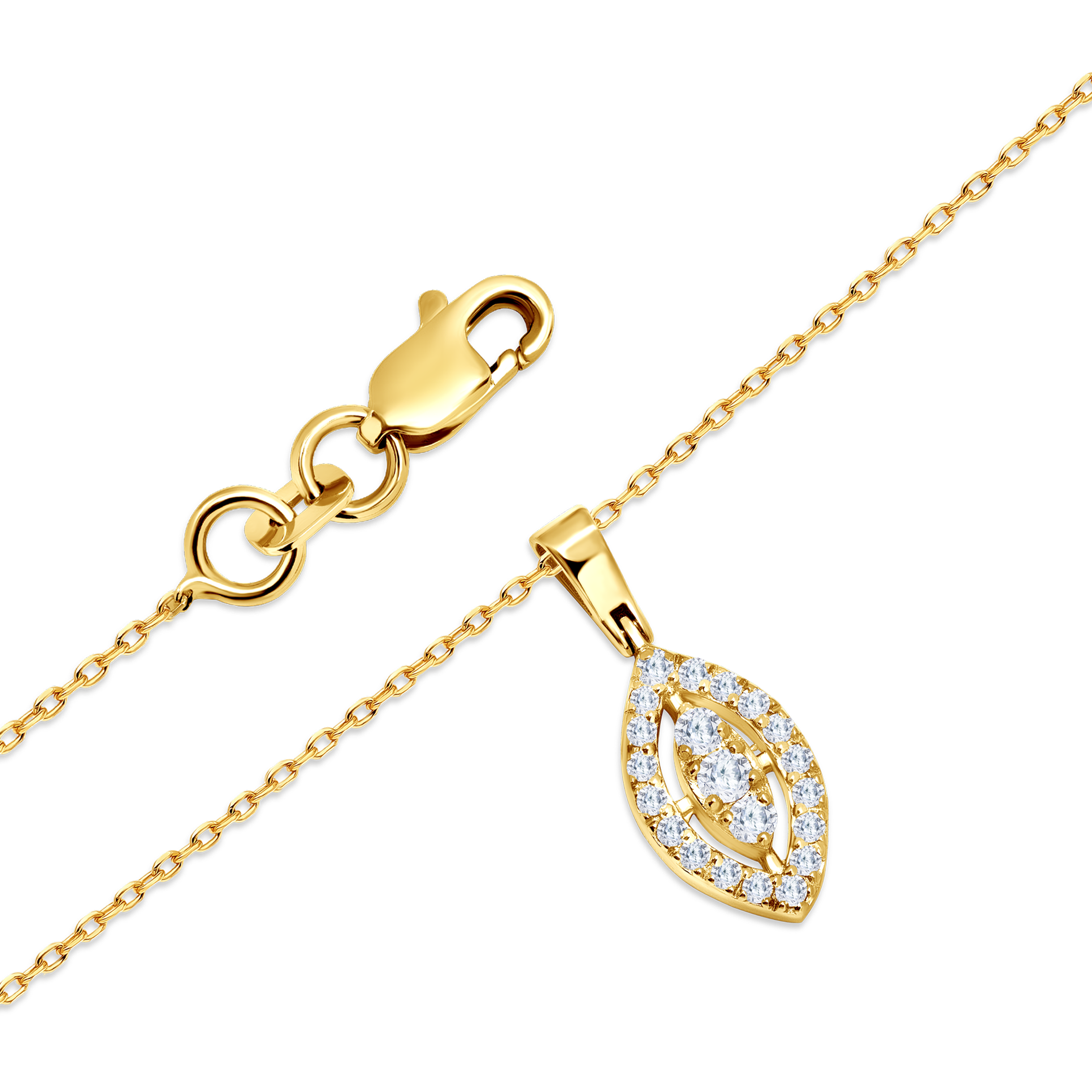 Naszyjnik Savicki: złoty, diamenty