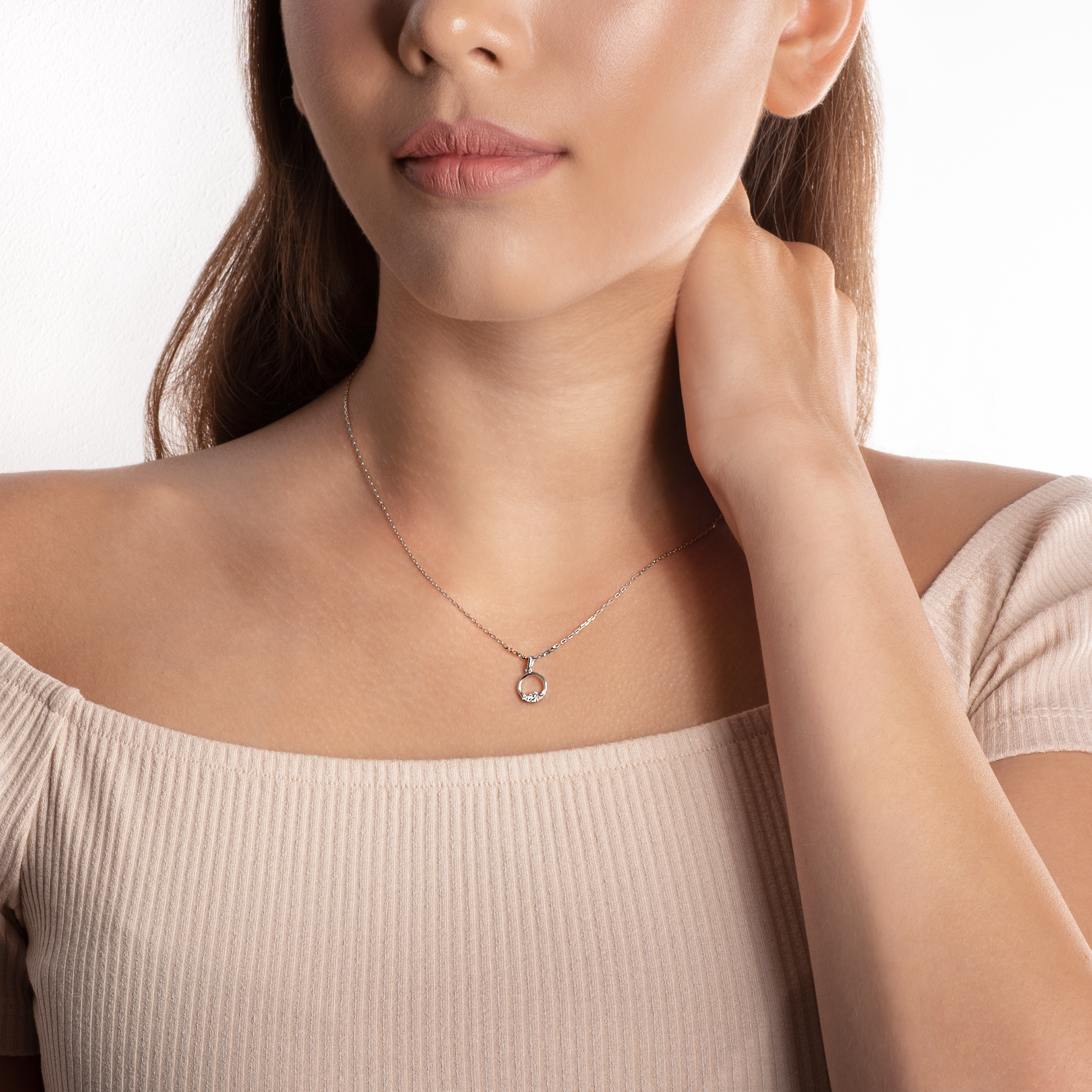 Zawieszka koło Savicki: białe złoto, diamenty - 4