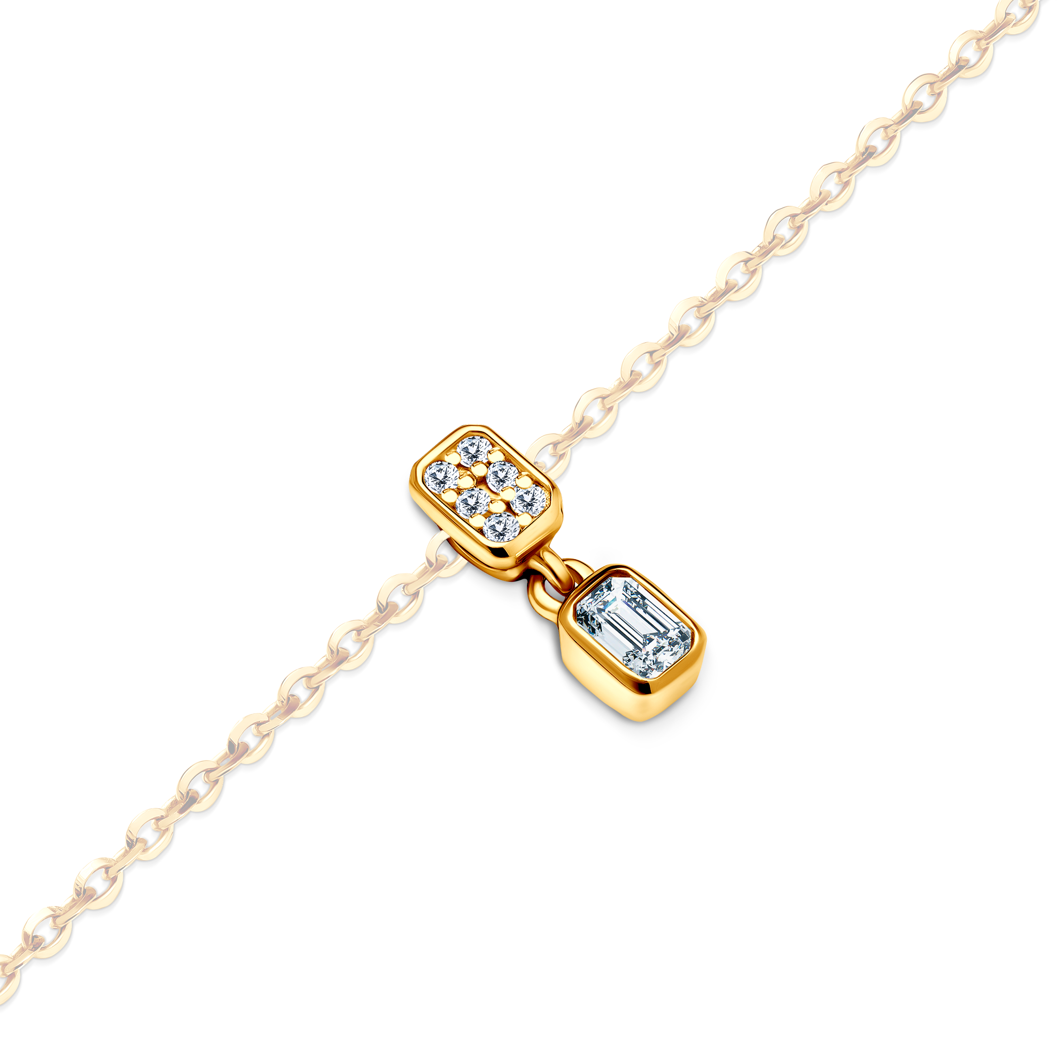 Zawieszka Pure: złota, diamenty - 3