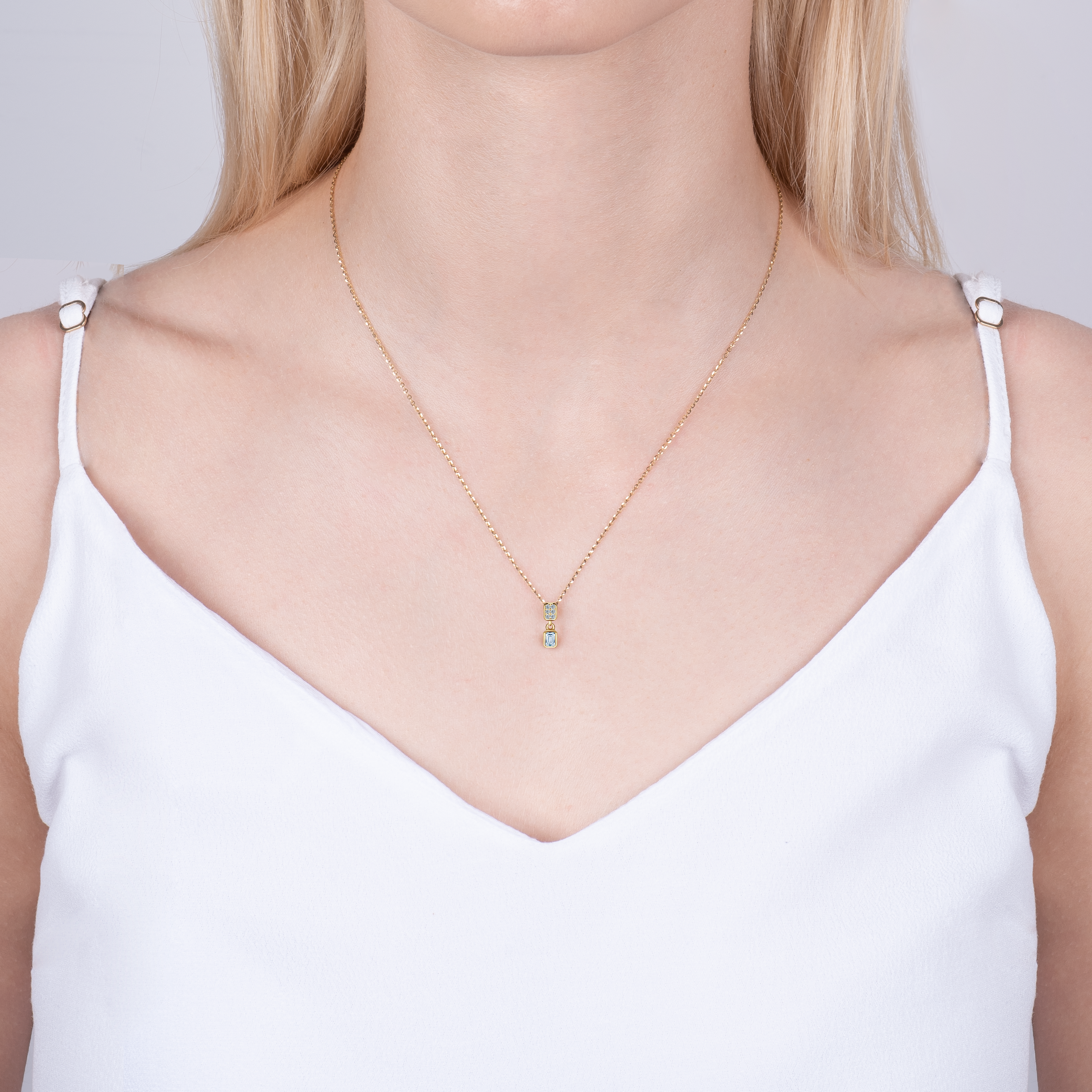 Zawieszka Pure: złota, diamenty - 4