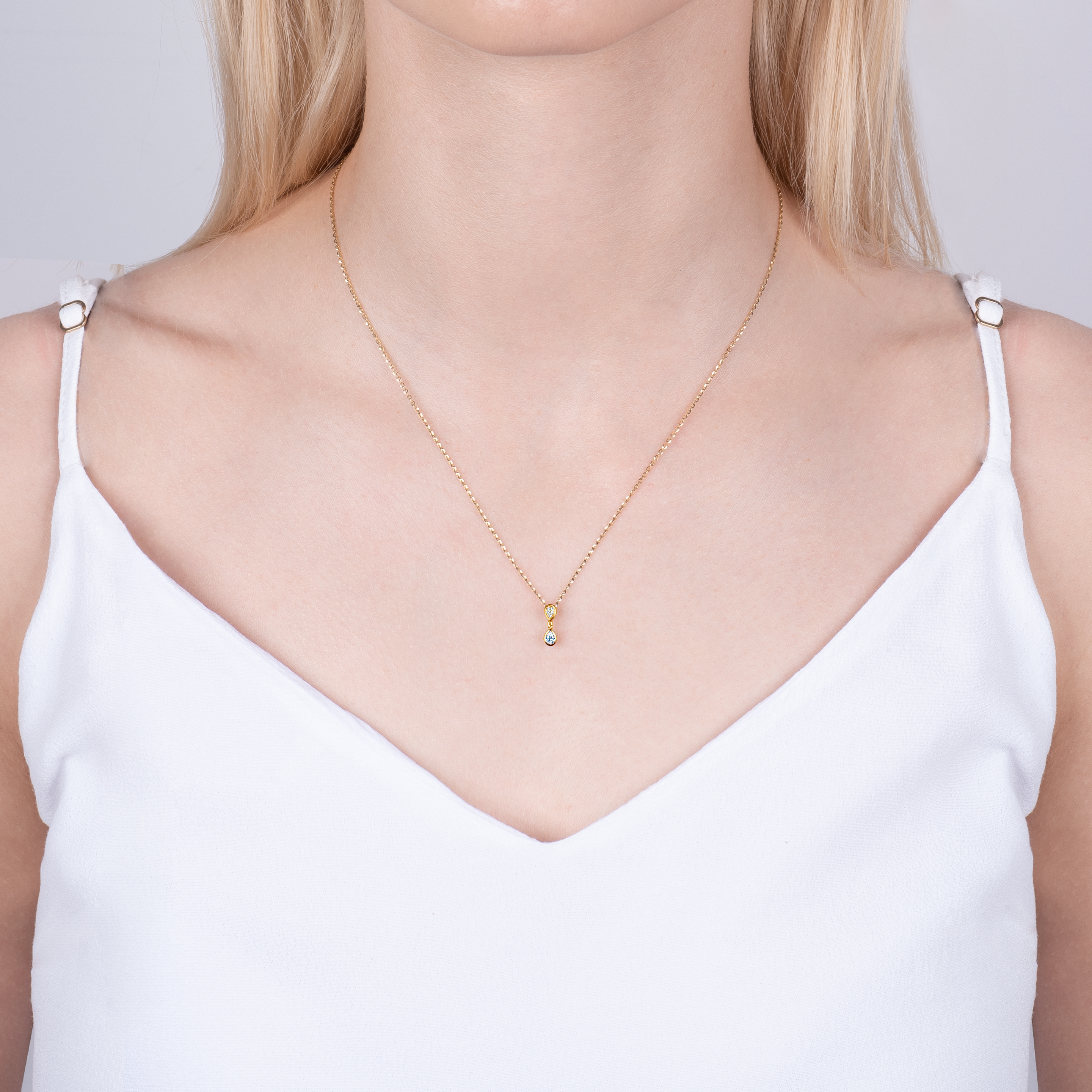 Zawieszka Pure: złota, diamenty - 3