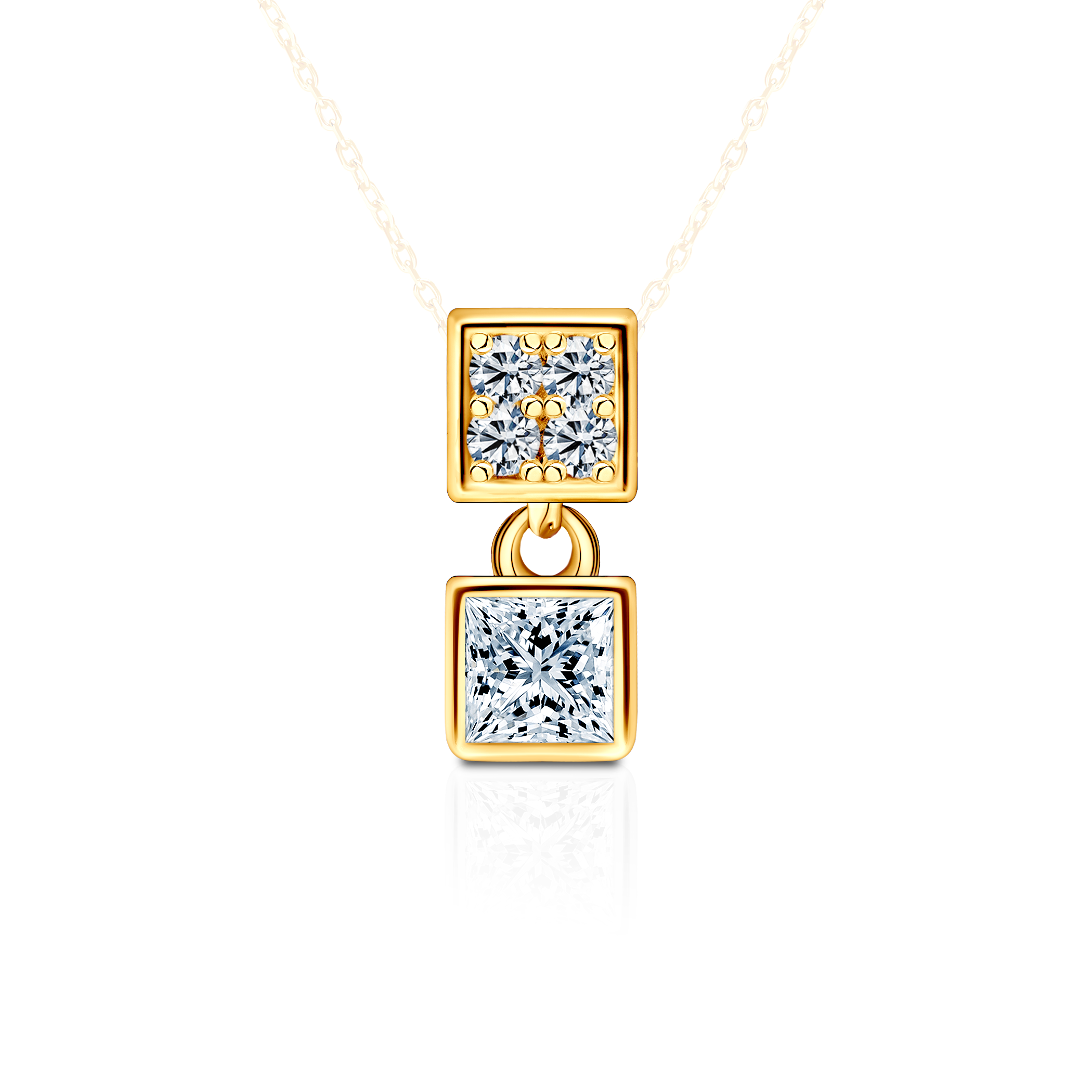 Zawieszka Pure: złota, diamenty