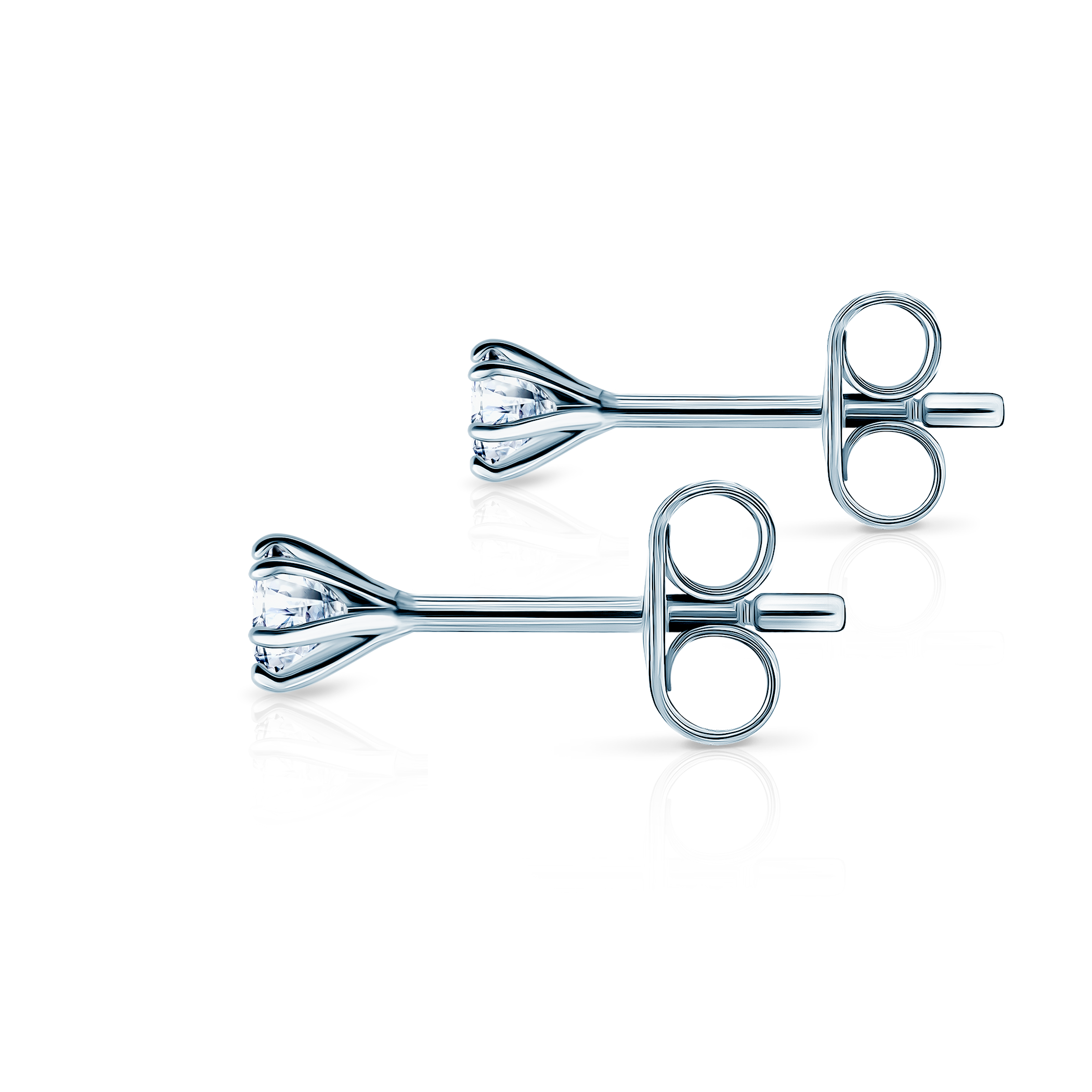 Kolczyki SAVICKI: białe złoto, diamenty