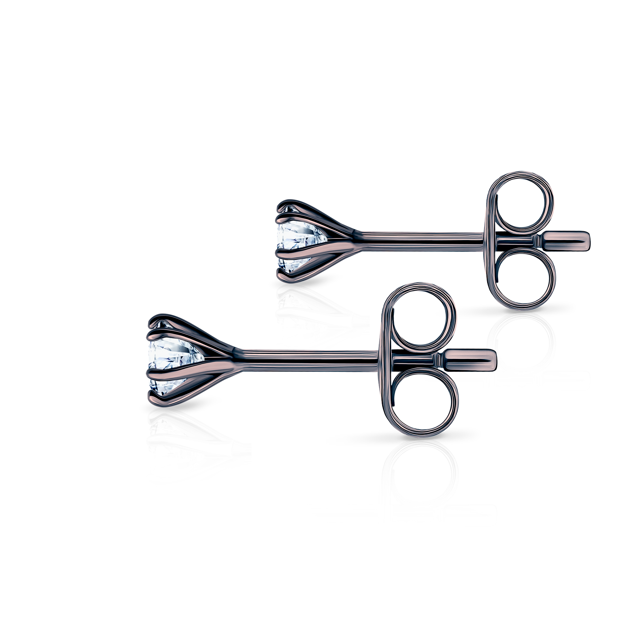 Kolczyki SAVICKI: czarne złoto, diamenty