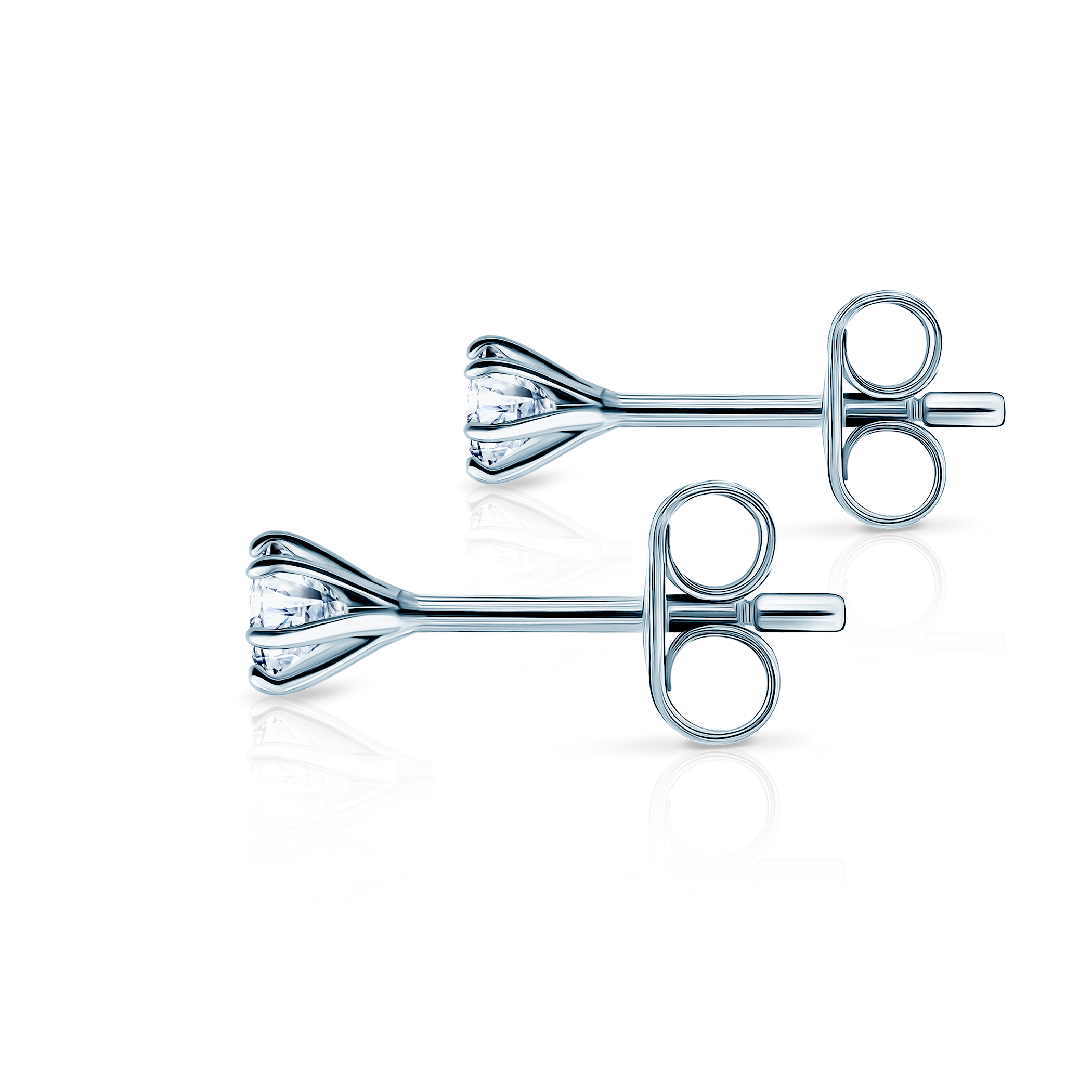 Kolczyki SAVICKI: białe złoto, diamenty