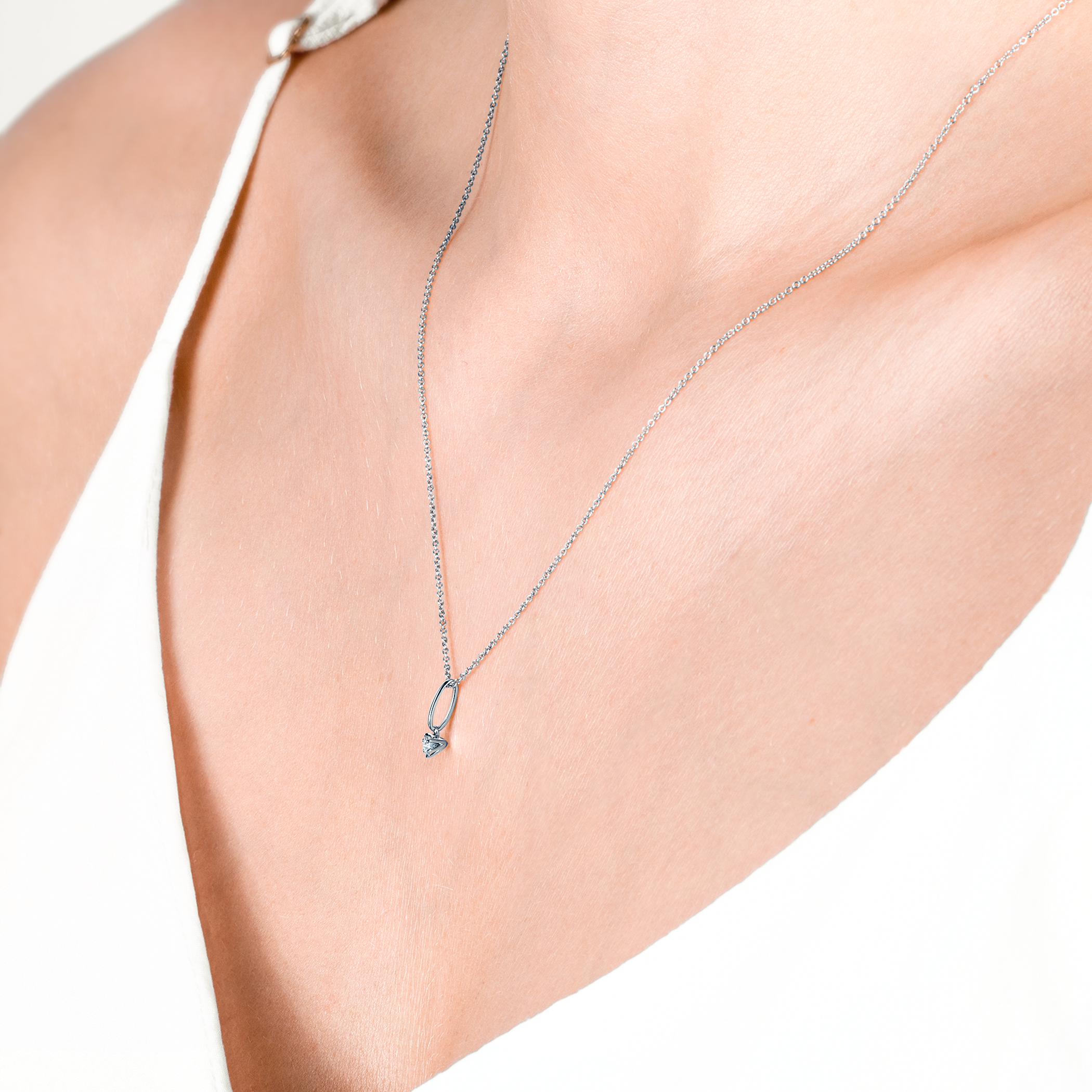 Anhänger SAVICKI: Weißgold, Diamant