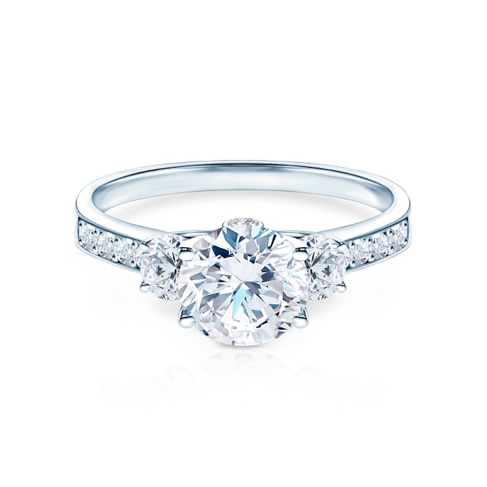 Zásnubní prsten Dream: bílé zlato, diamanty