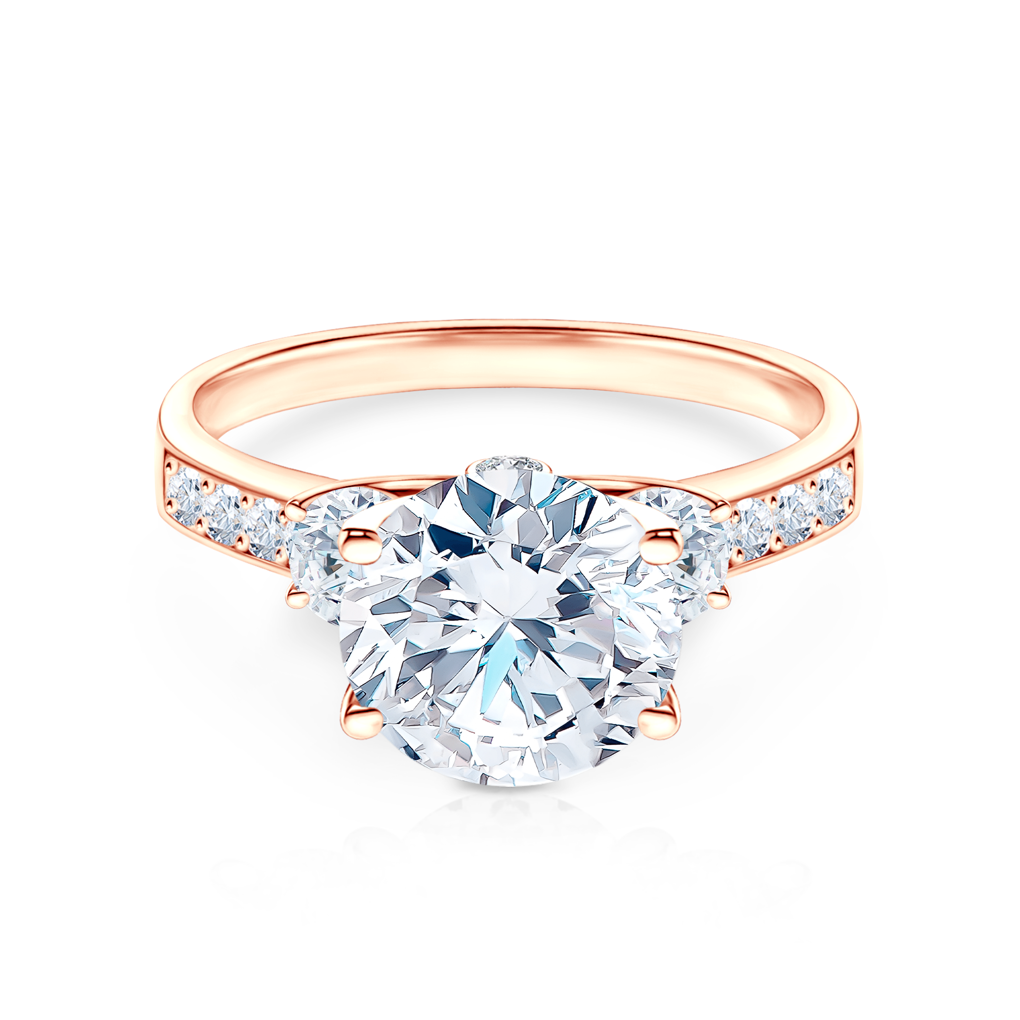 Zásnubný prsteň Dream: ružové zlato, diamant