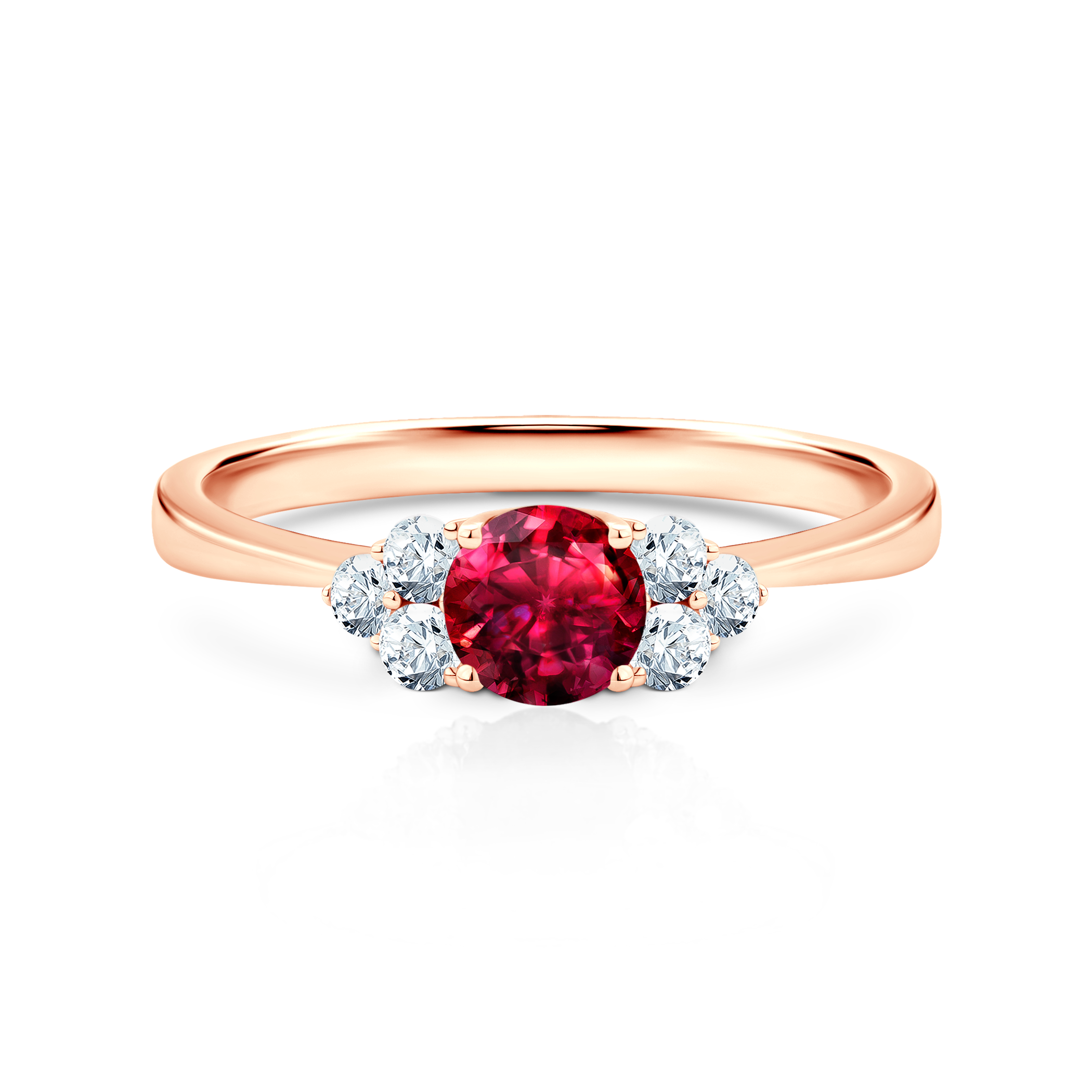 KAGEROU / Light Pink・Matte Silver rim JT Pierścionek zaręczynowy Share Your Love: różowe złoto