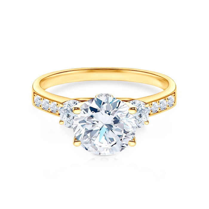 Zásnubný prsteň Dream: žlté zlato, diamant