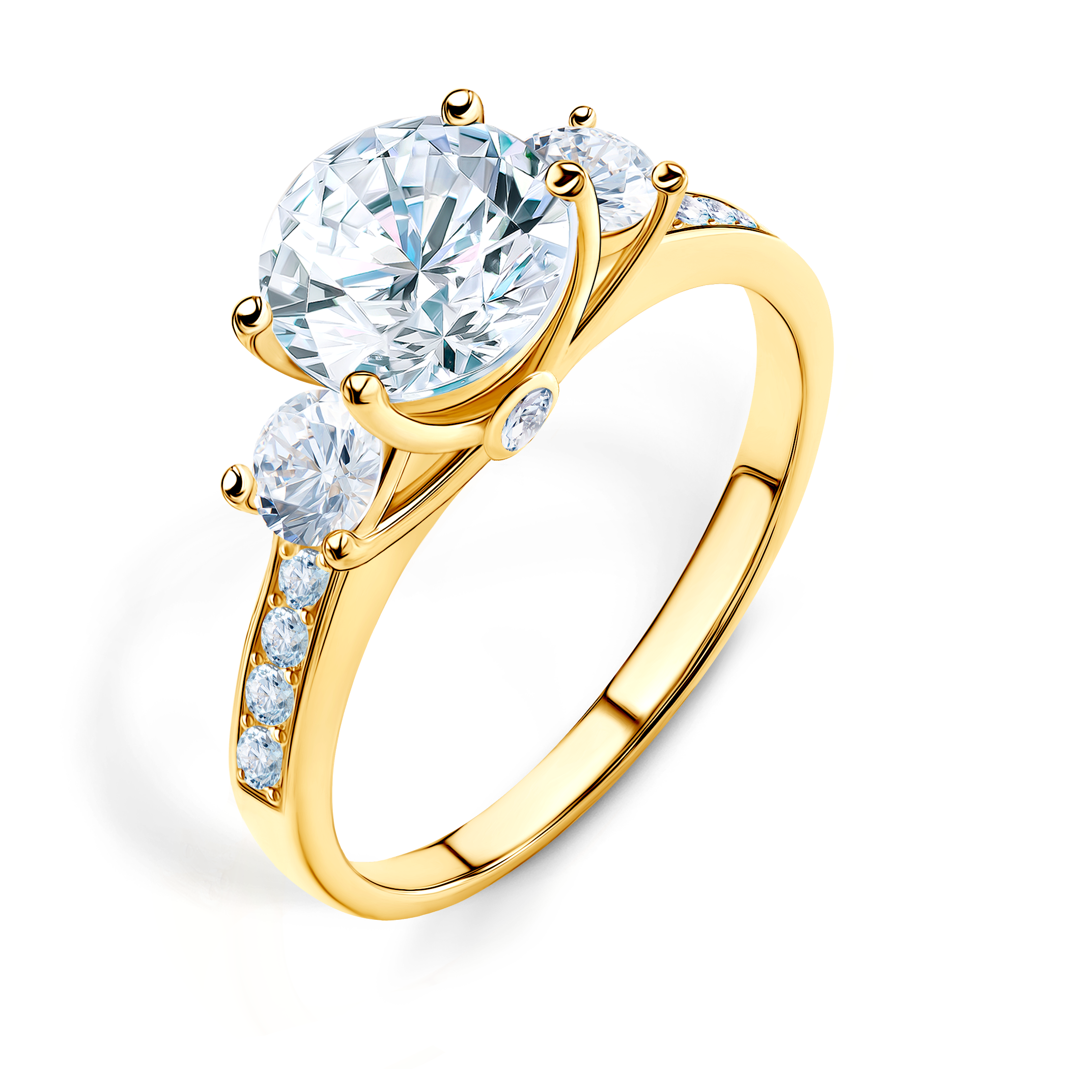 Verlobungsring Dream: Gold, Diamanten