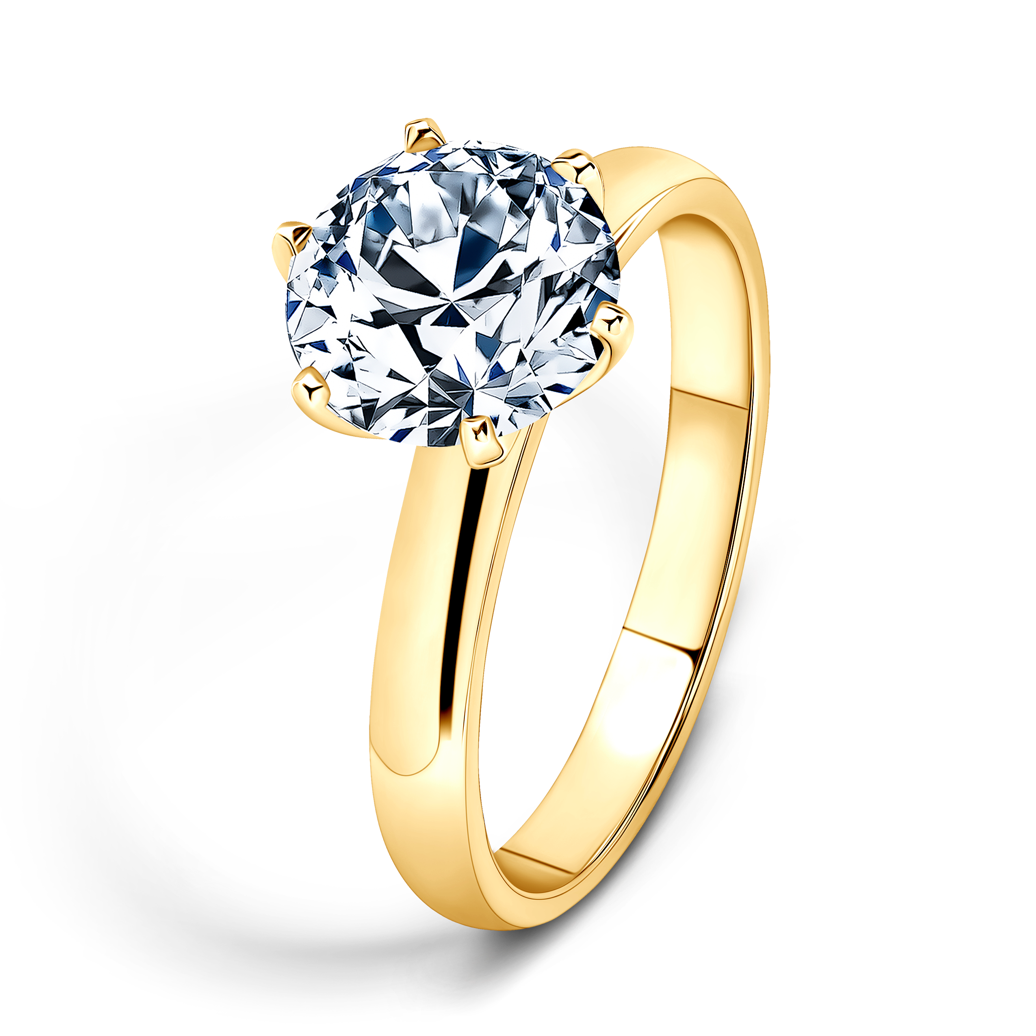 Pierścionek zaręczynowy SAVICKI: złoty, diament