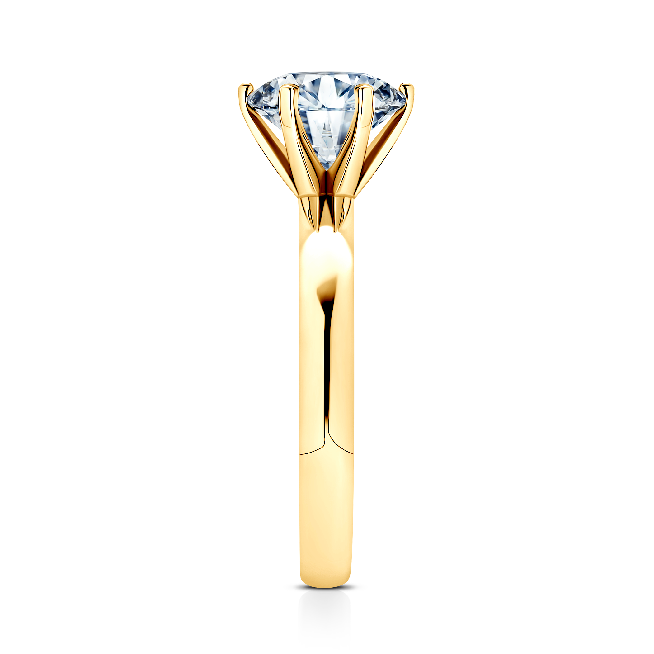 Pierścionek zaręczynowy SAVICKI: złoty, diament