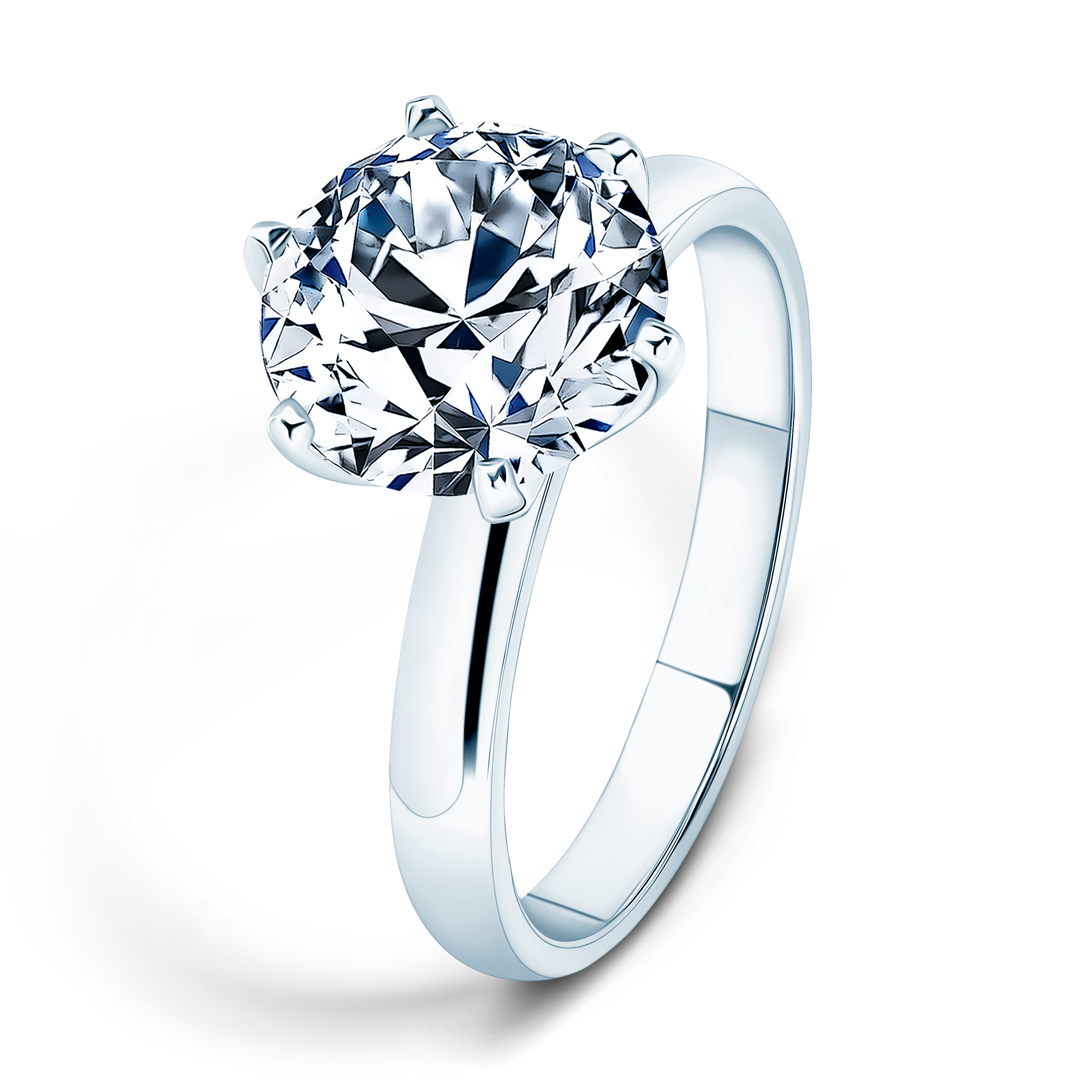 Pierścionek zaręczynowy SAVICKI: białe złoto, diament