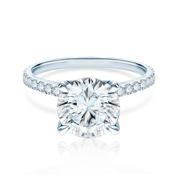 Zásnubní prsten Share Your Love: bílé zlato, diamanty