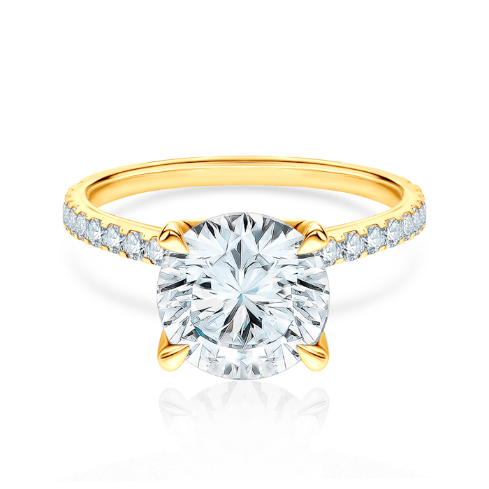 Zásnubný prsteň Share Your Love: žlté zlato, diamant