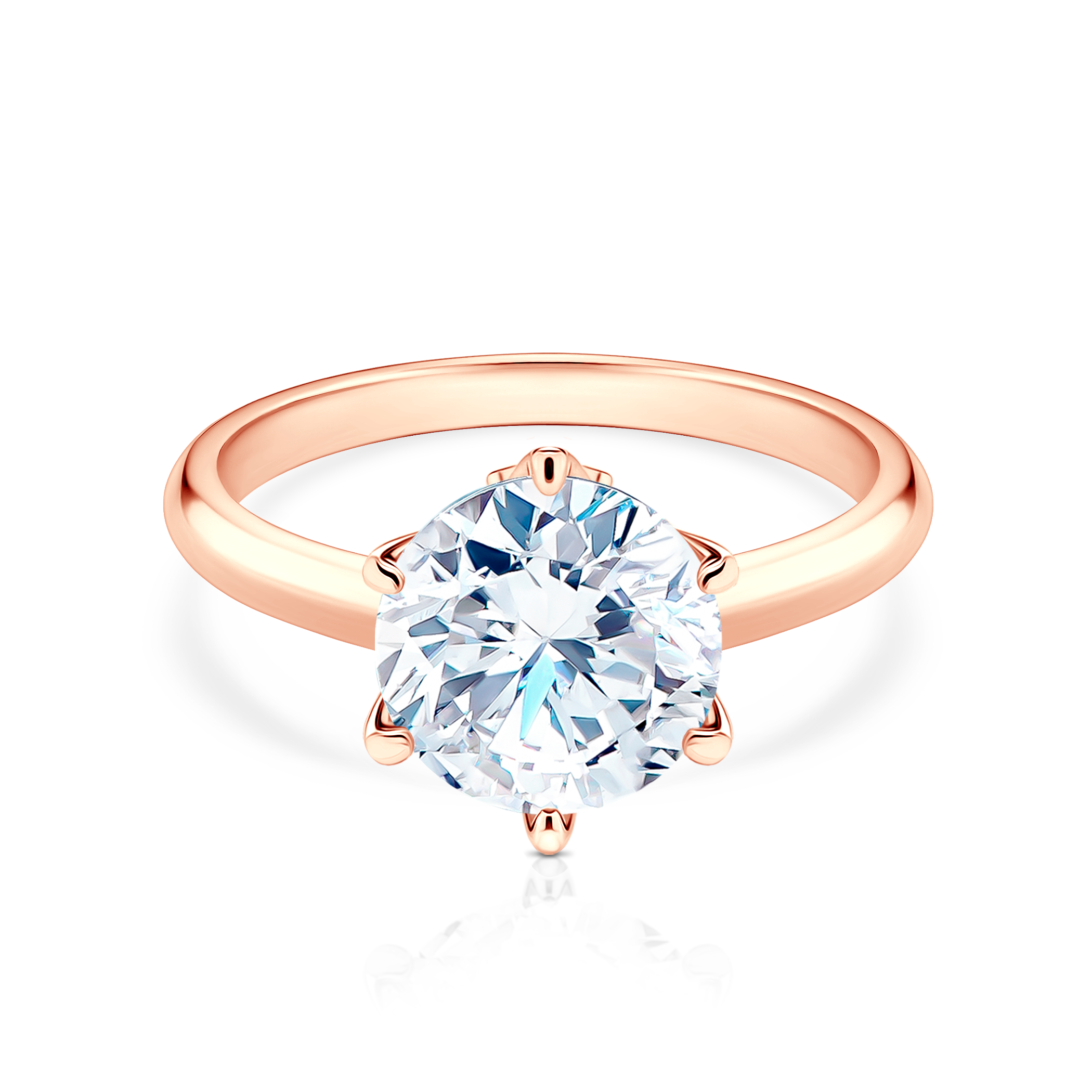 Pierścionek zaręczynowy The Journey: dwukolorowe złoto, diament 