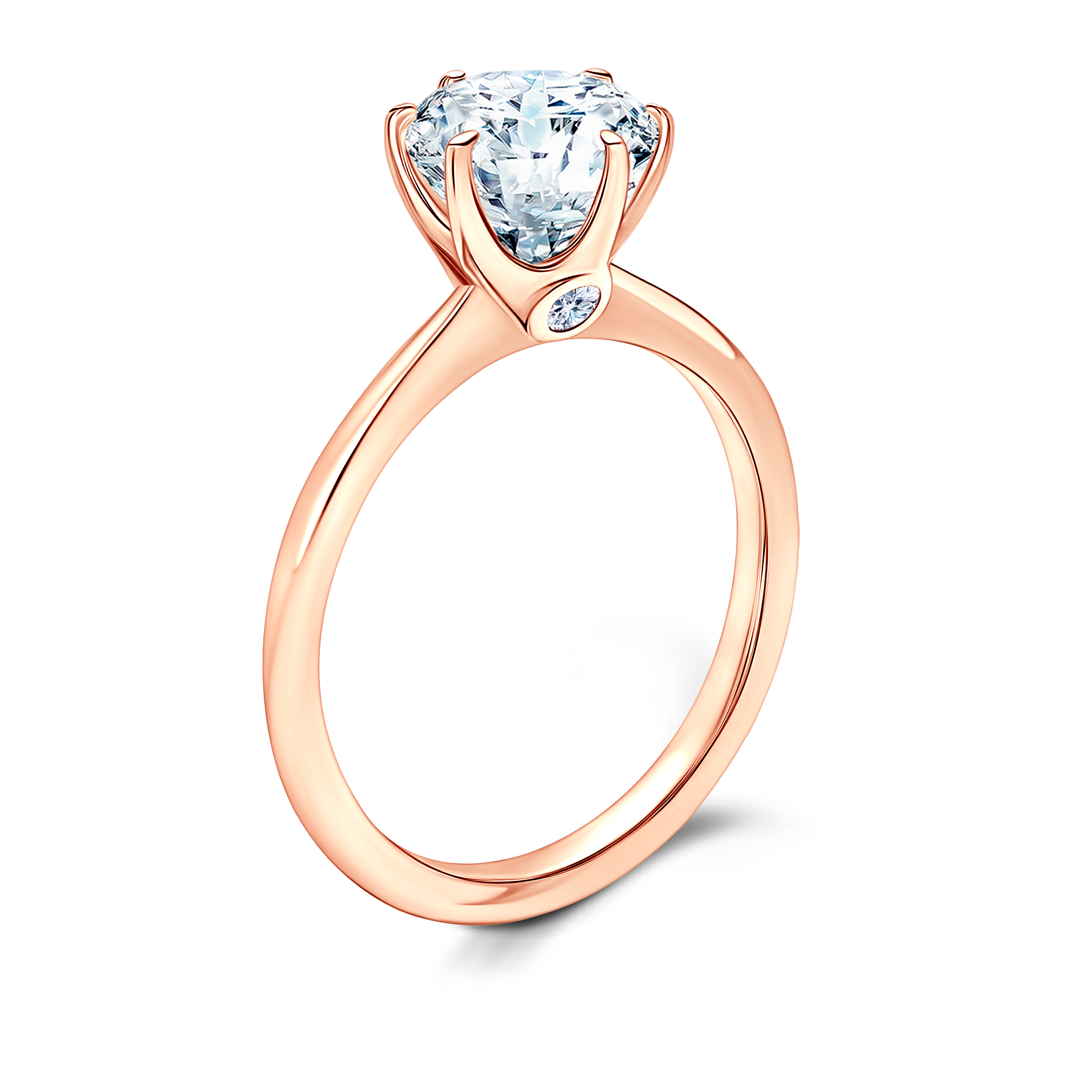 Pierścionek zaręczynowy The Journey: dwukolorowe złoto, diament 