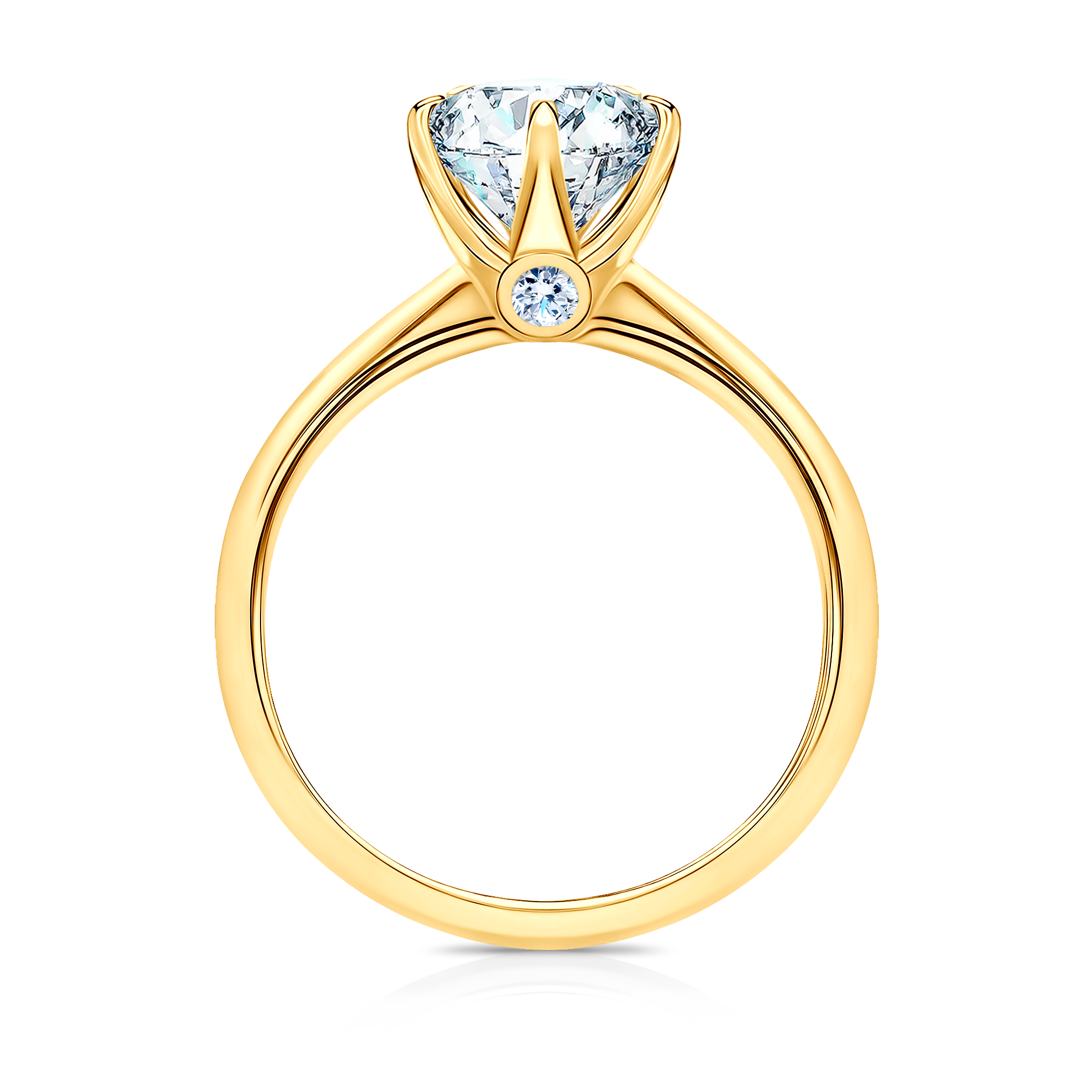 Pierścionek zaręczynowy The Journey: złoty, diament