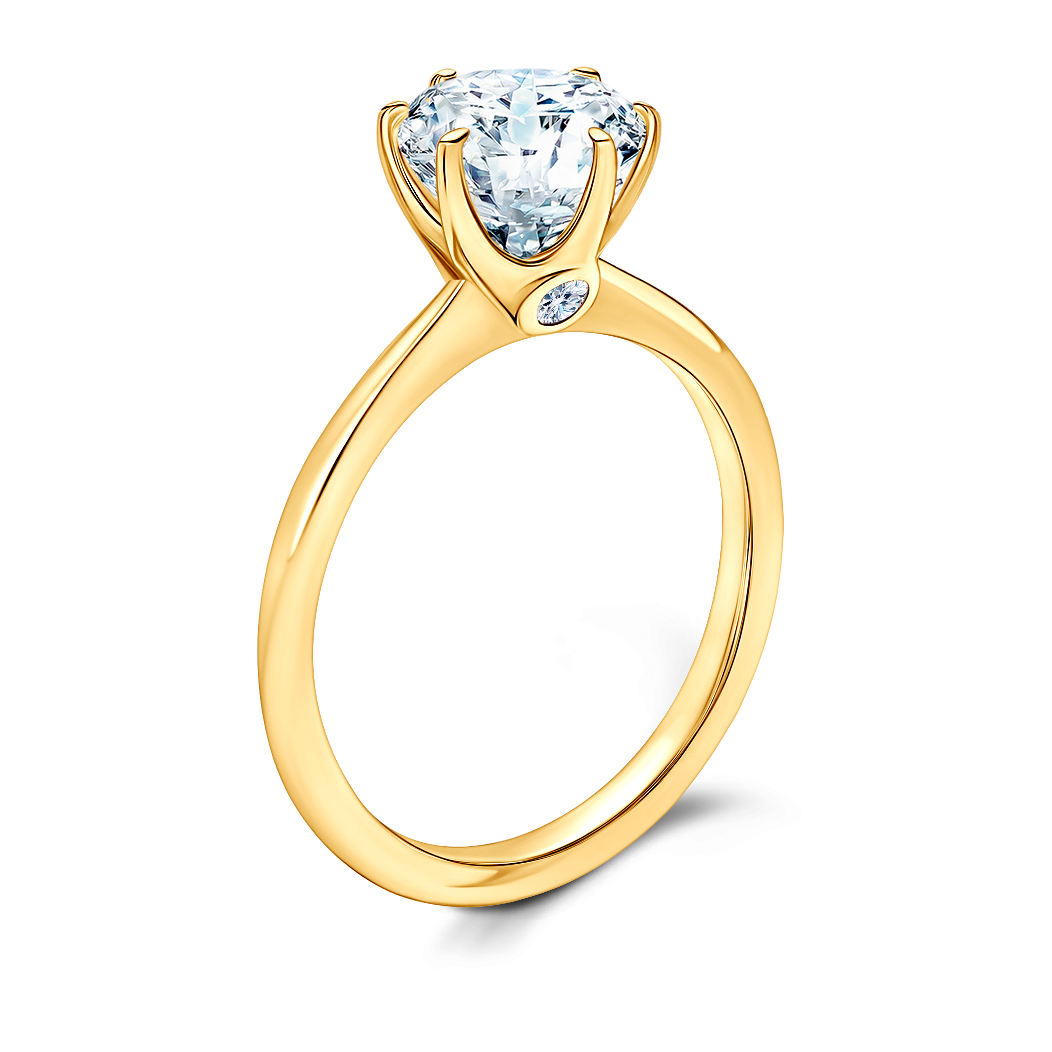 Pierścionek zaręczynowy The Journey: złoty, diament