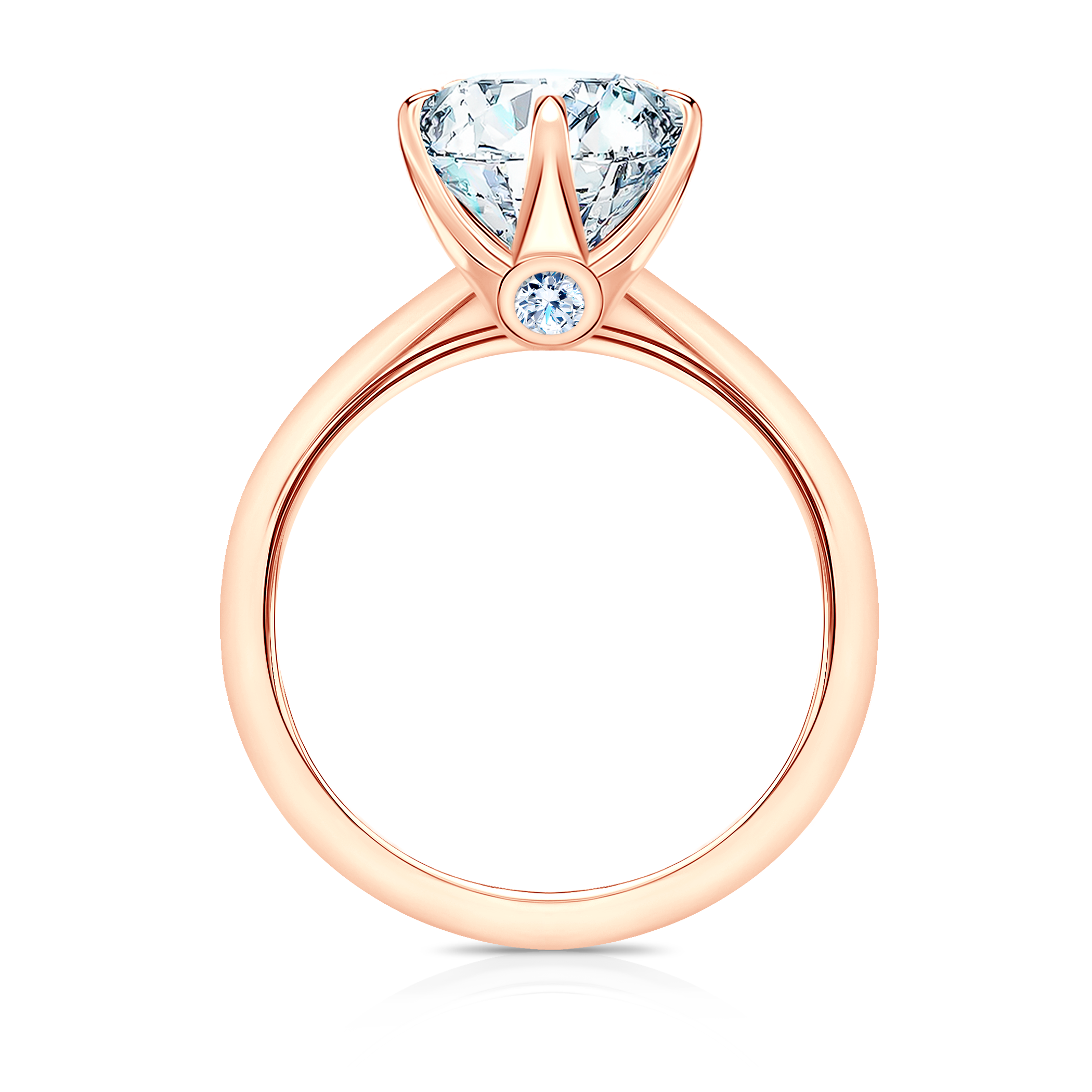 Pierścionek zaręczynowy The Journey: dwukolorowe złoto, diament 