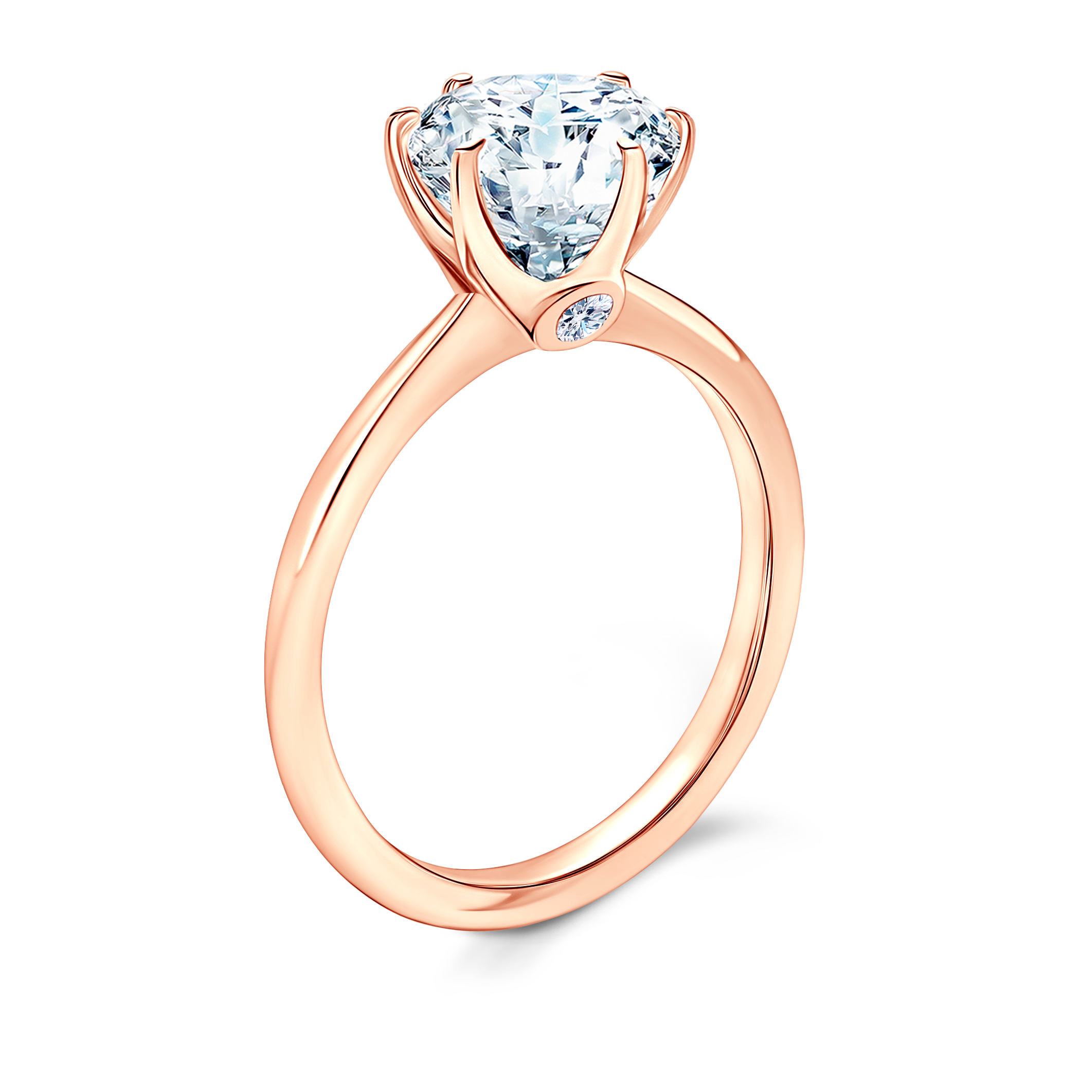 Pierścionek zaręczynowy The Journey: dwukolorowe złoto, diament 