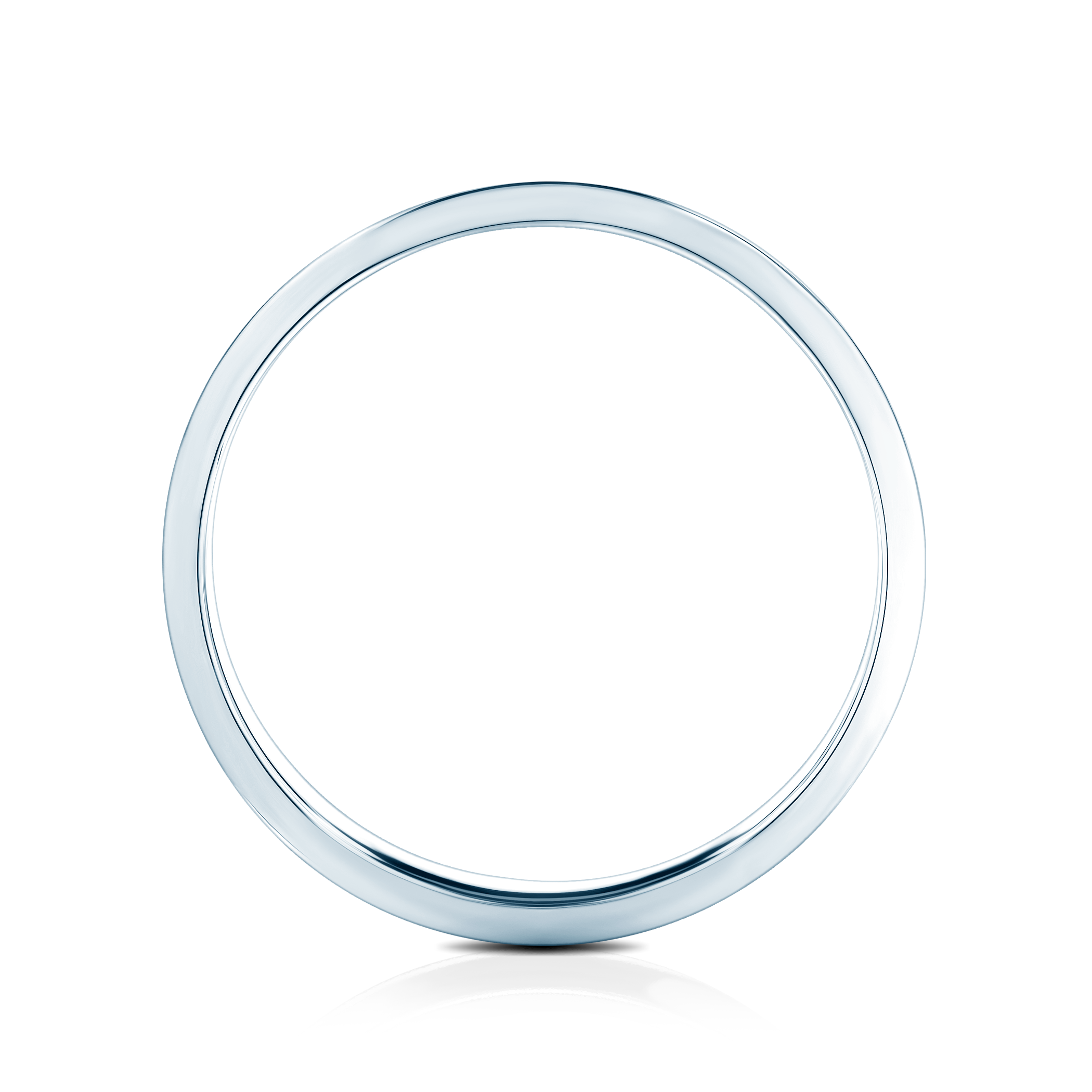 Partnerring Sign of Love®: Weißgold, flach, 4 mm