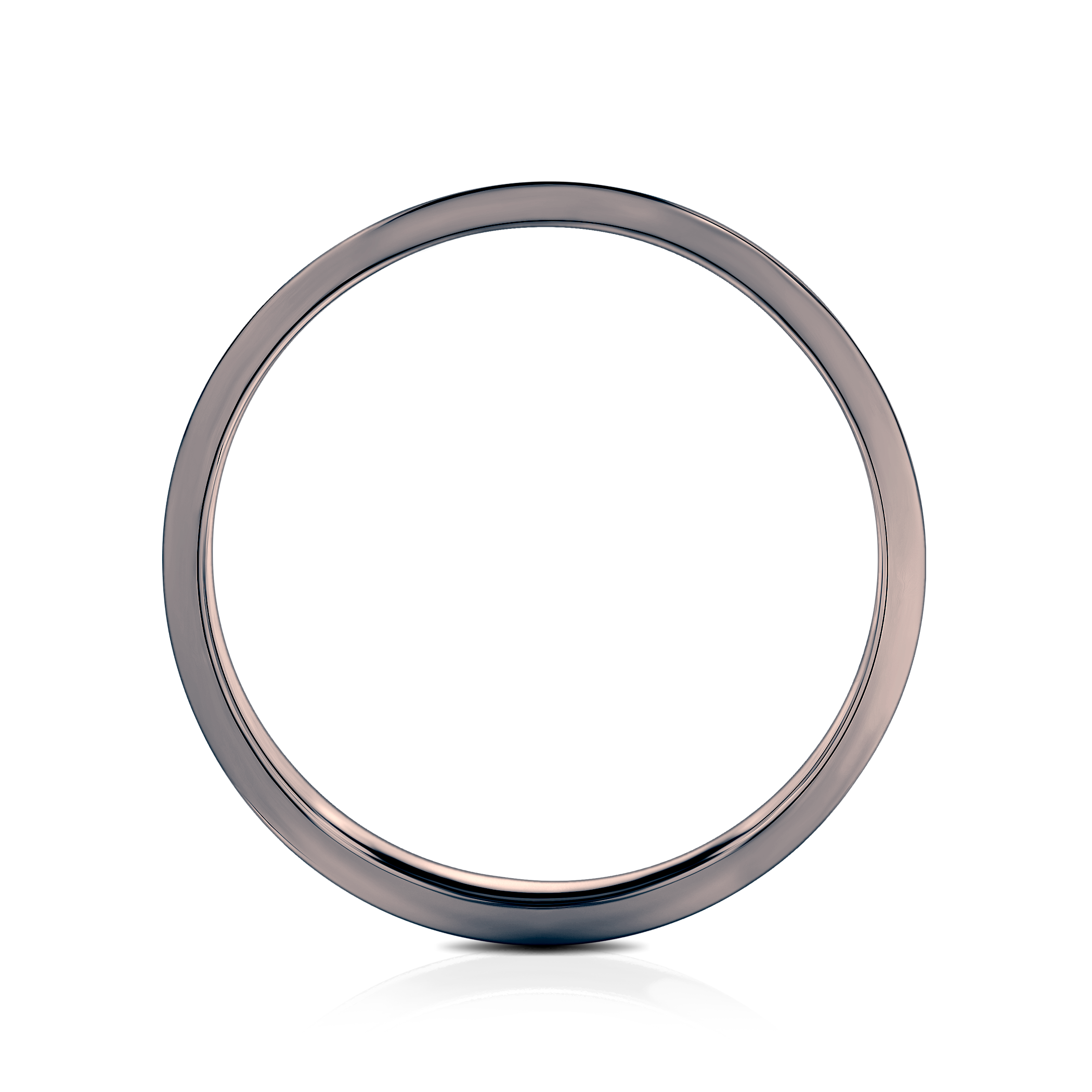 Partnerring Sign of Love®: schwarzes Gold, Diamant, flach, 4 mm