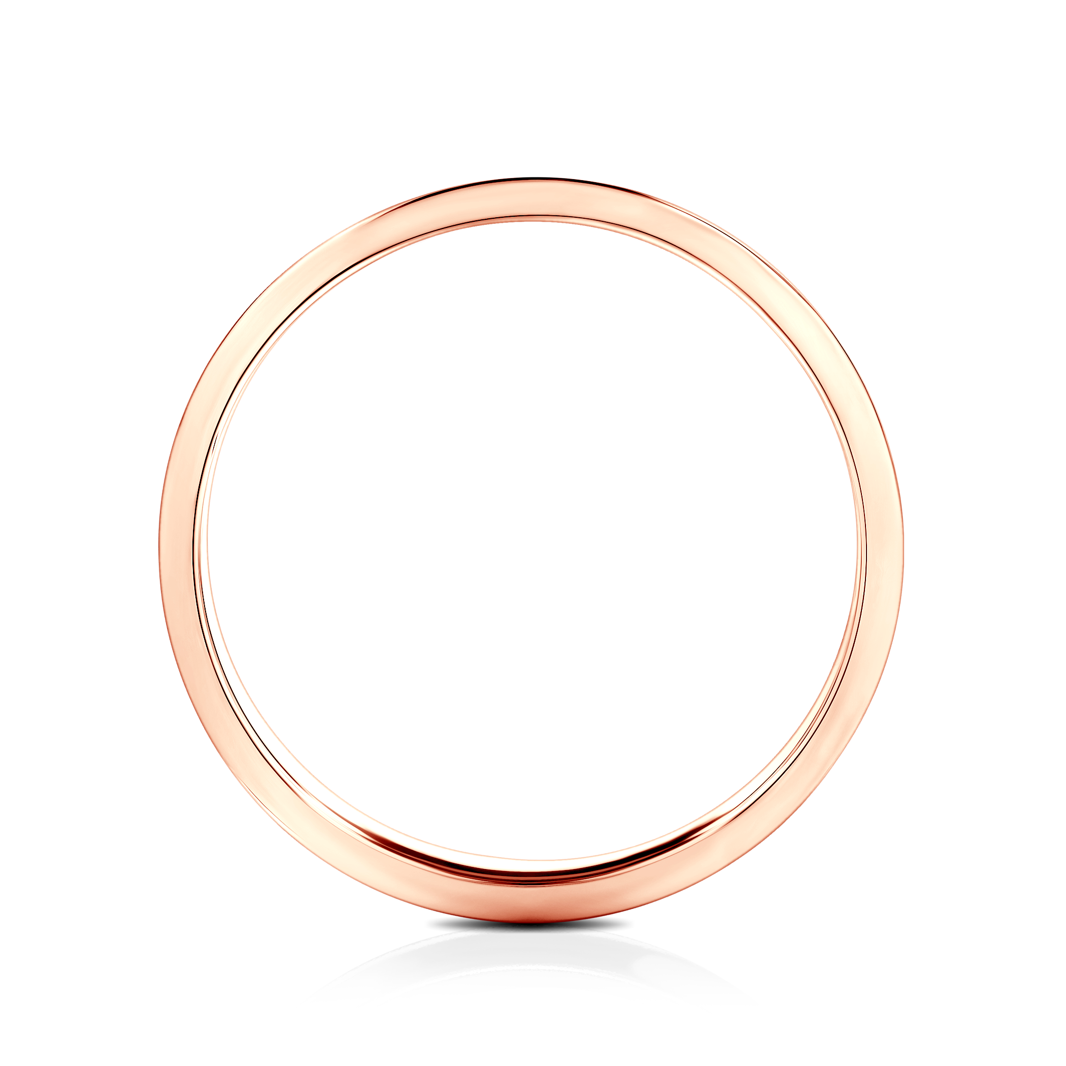Partnerring Sign of Love®: Roségold, flach, 4 mm