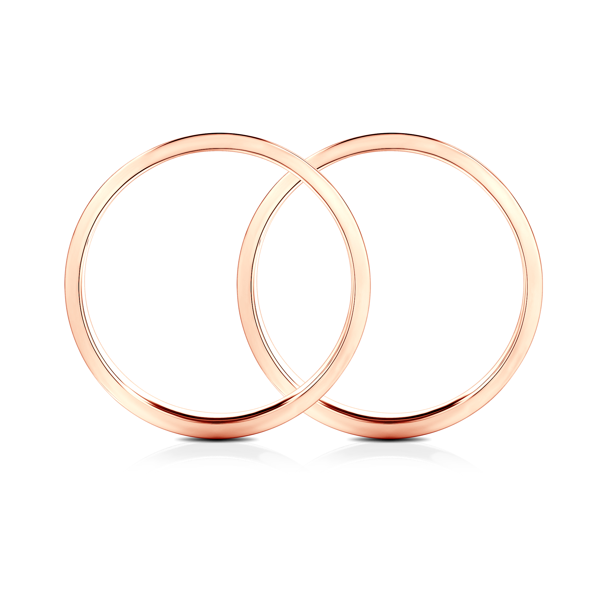 Partnerringe Sign of Love®: Roségold, flach 4 mm