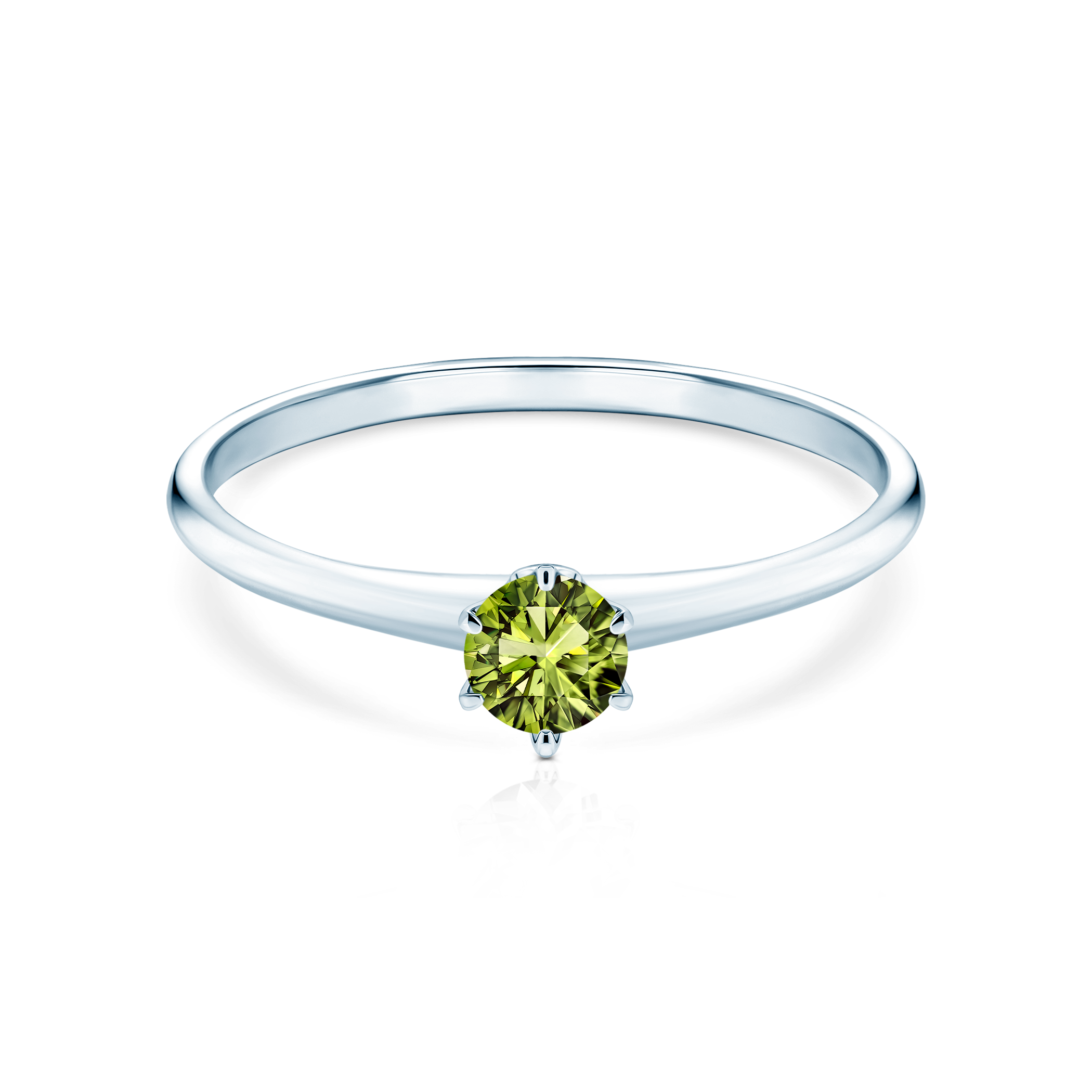 ●SCALETTO● WIL401 Daisy Point Open Ring m1037_1170991 1.08ct oval white sapphire - Starbrite cut by John Dyer