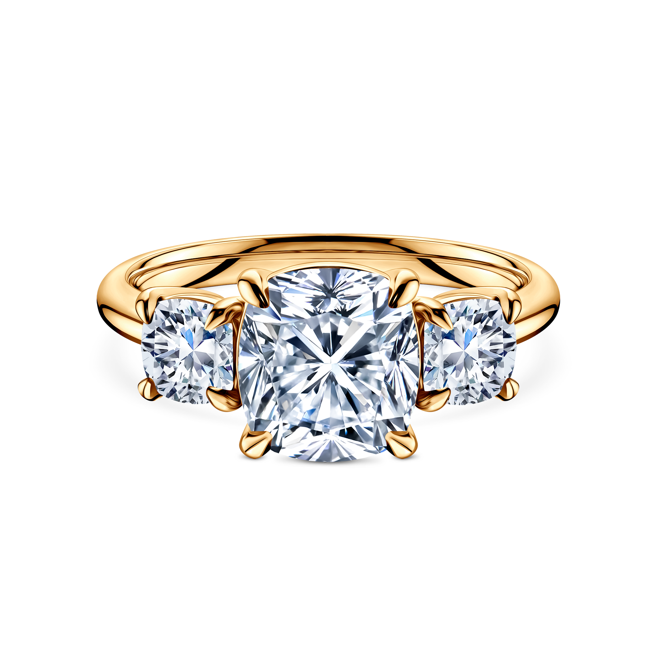 Pierścionek Savicki: złoty, diamenty