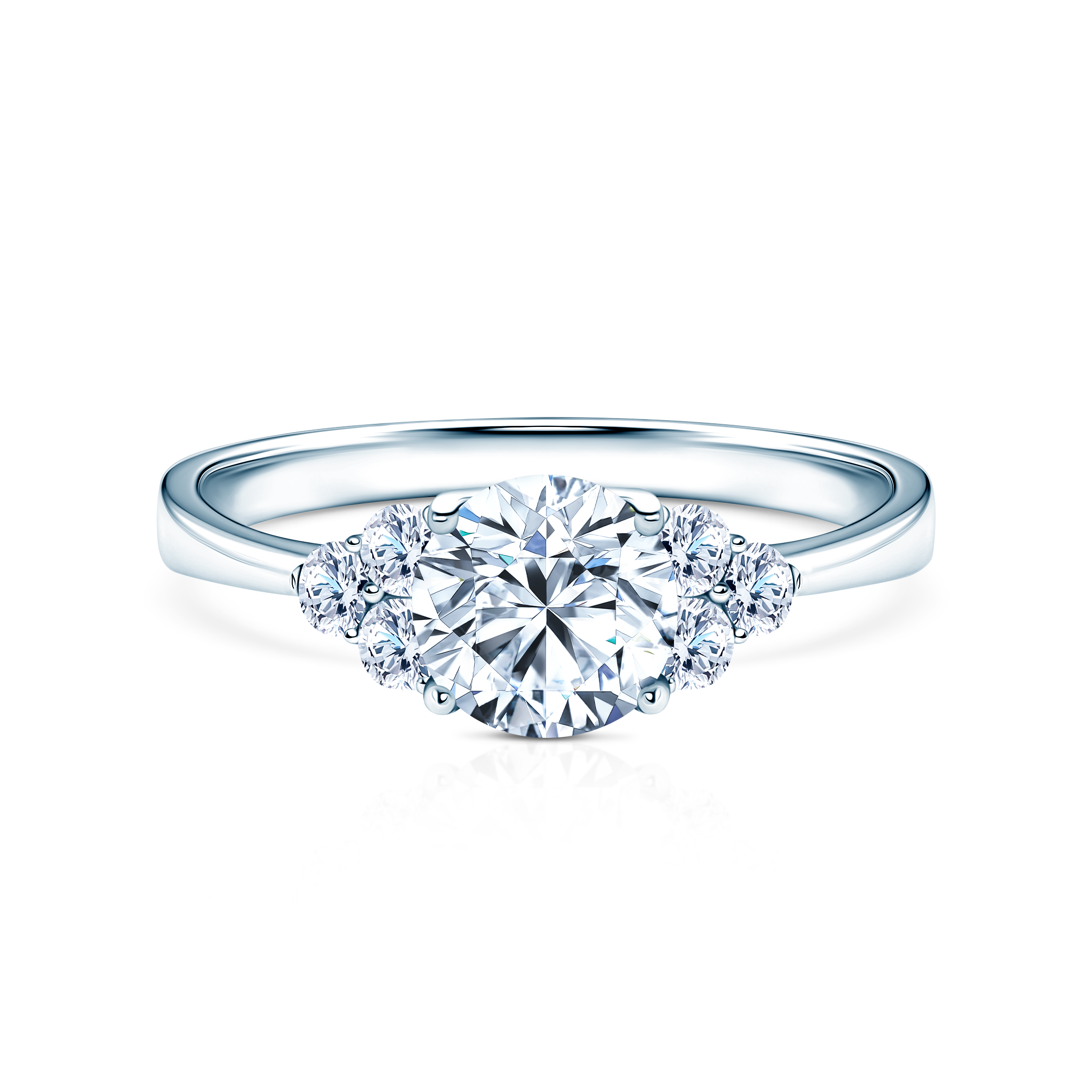 Zásnubní prsten Fairytale: bílé zlato, diamanty