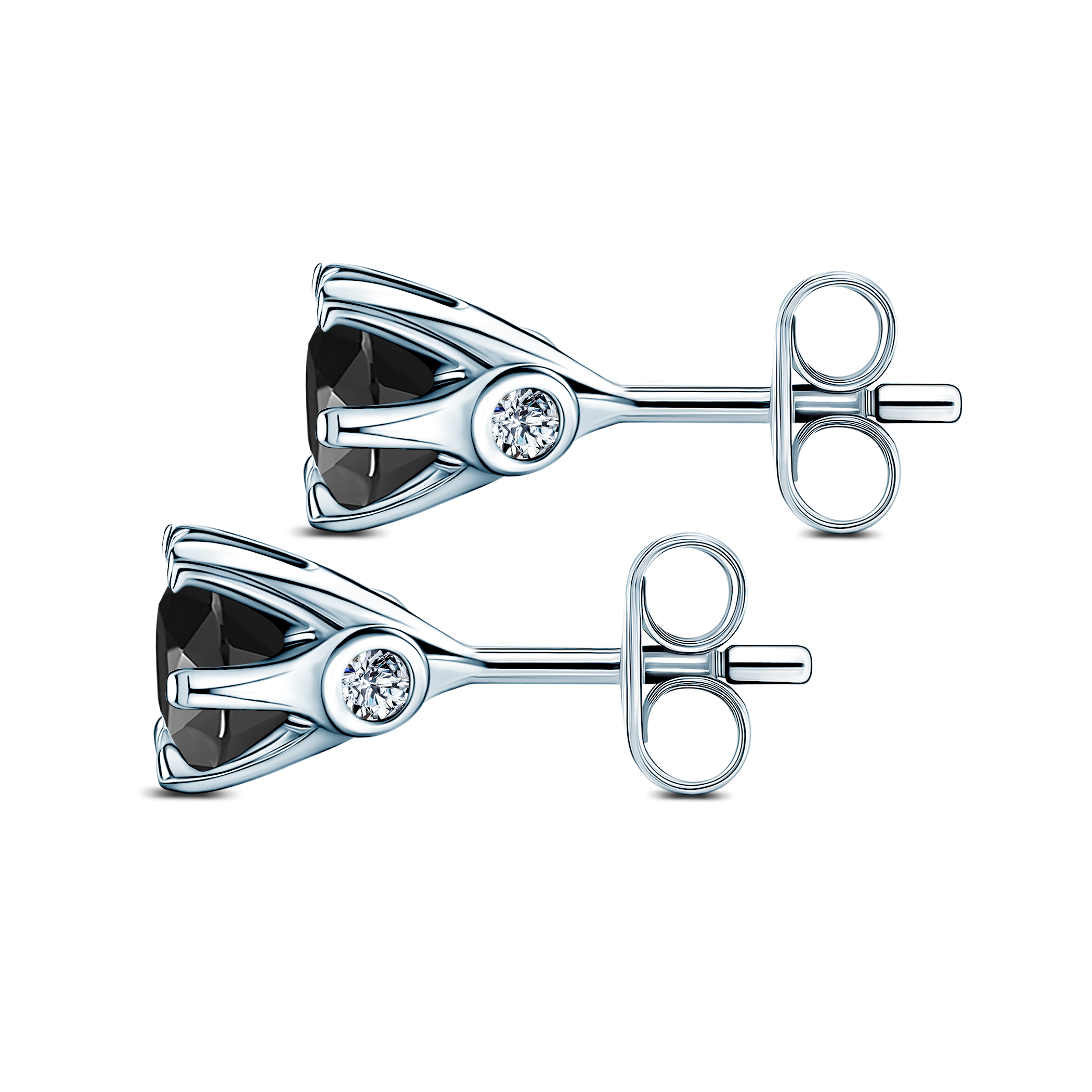 Ohrringe The Journey: Weißgold, Schwarze Diamanten  - 5